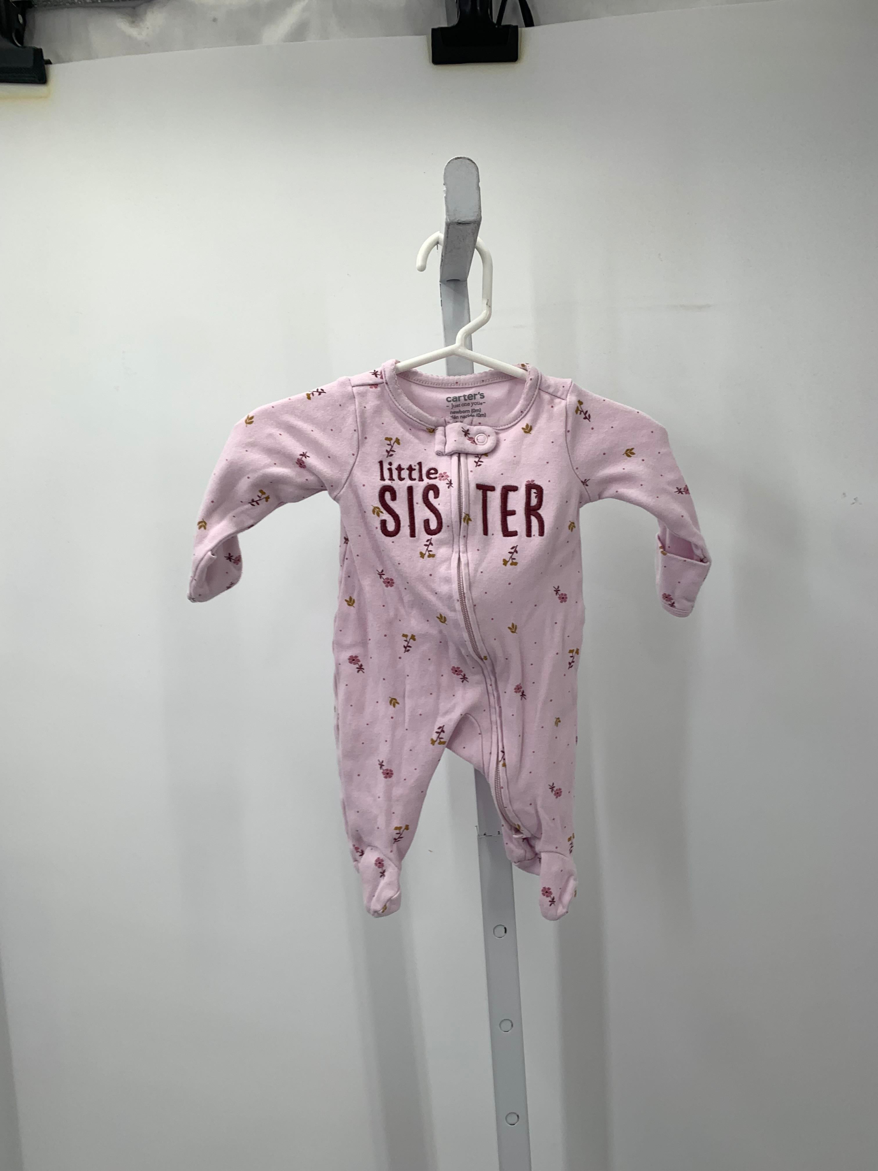 Carters Size Newborn Girls Long Slv. Romper