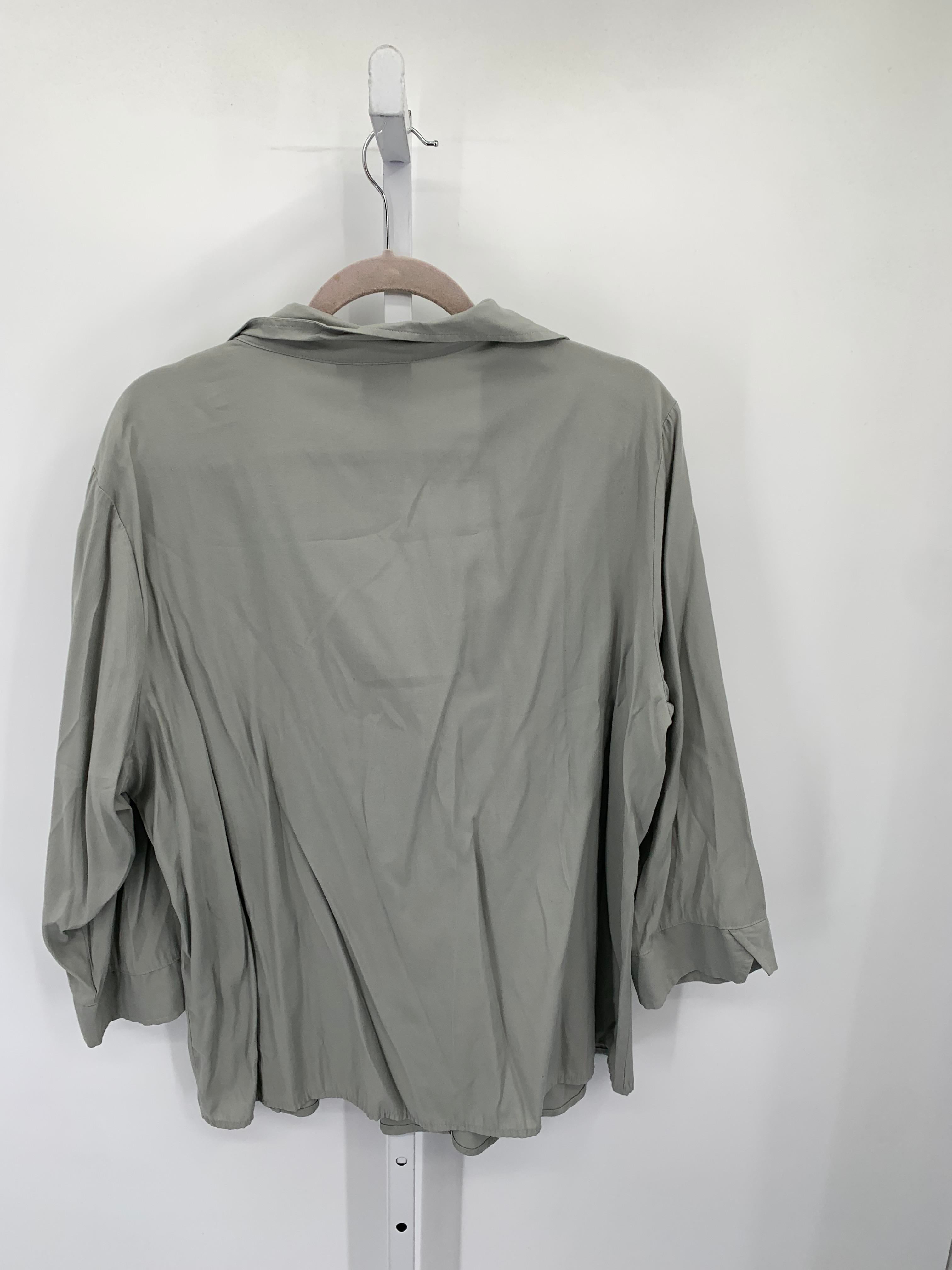 Dress Barn Size 22/24 W Womens 3/4 Sleeve Shirt