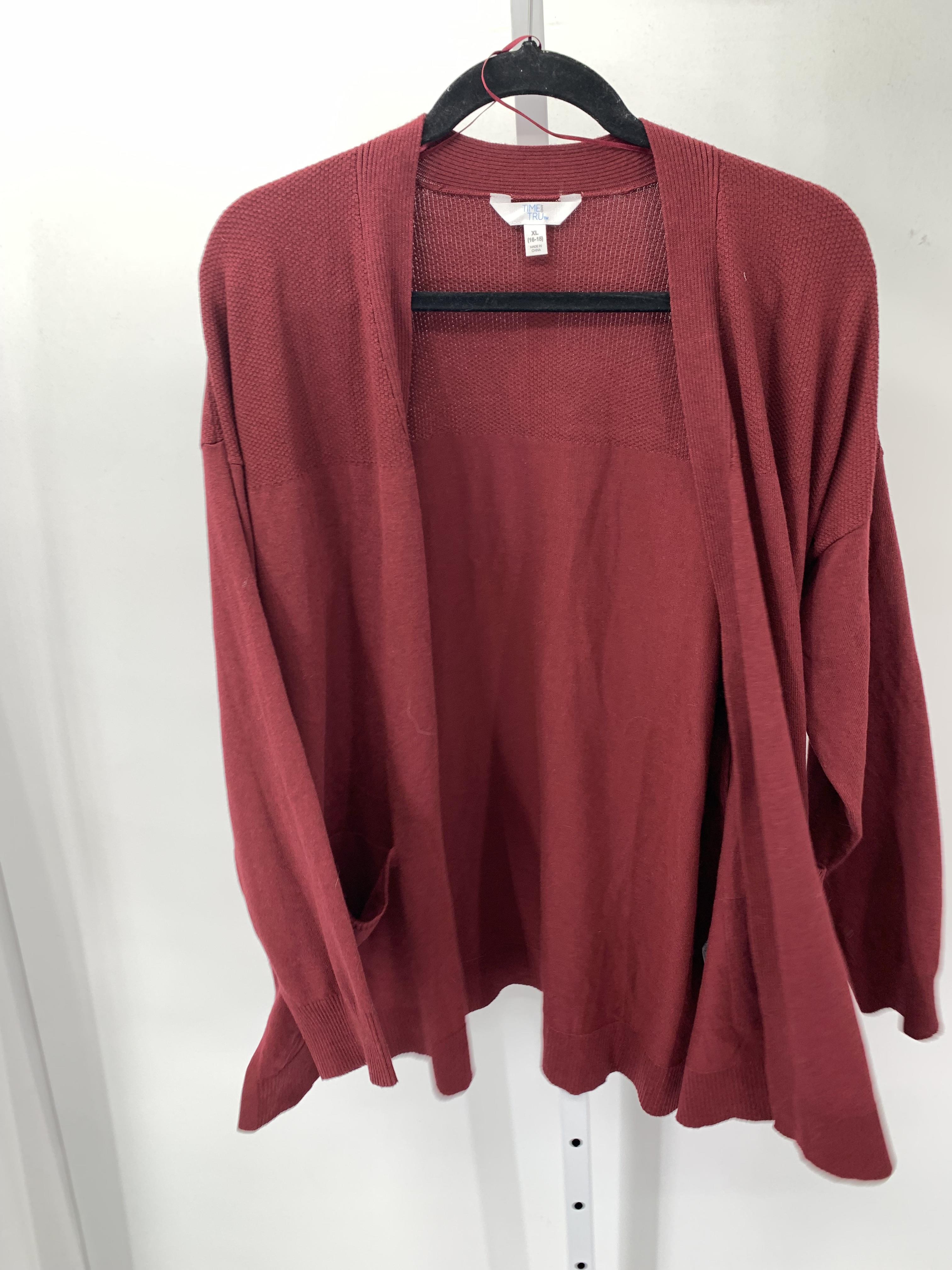 Time and Tru Size Extra Large Misses Cardigan
