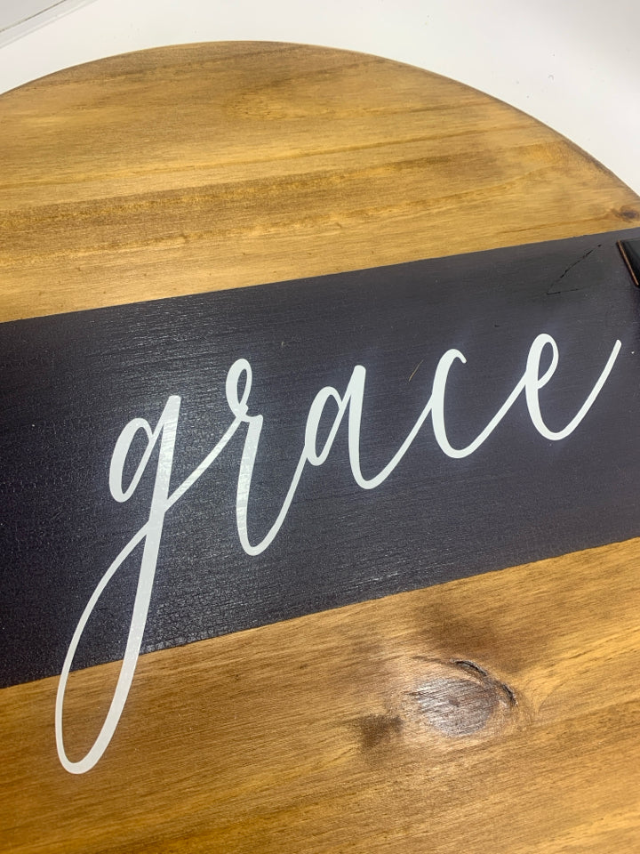 2-TONED WOODEN "GRACE" TRAY.