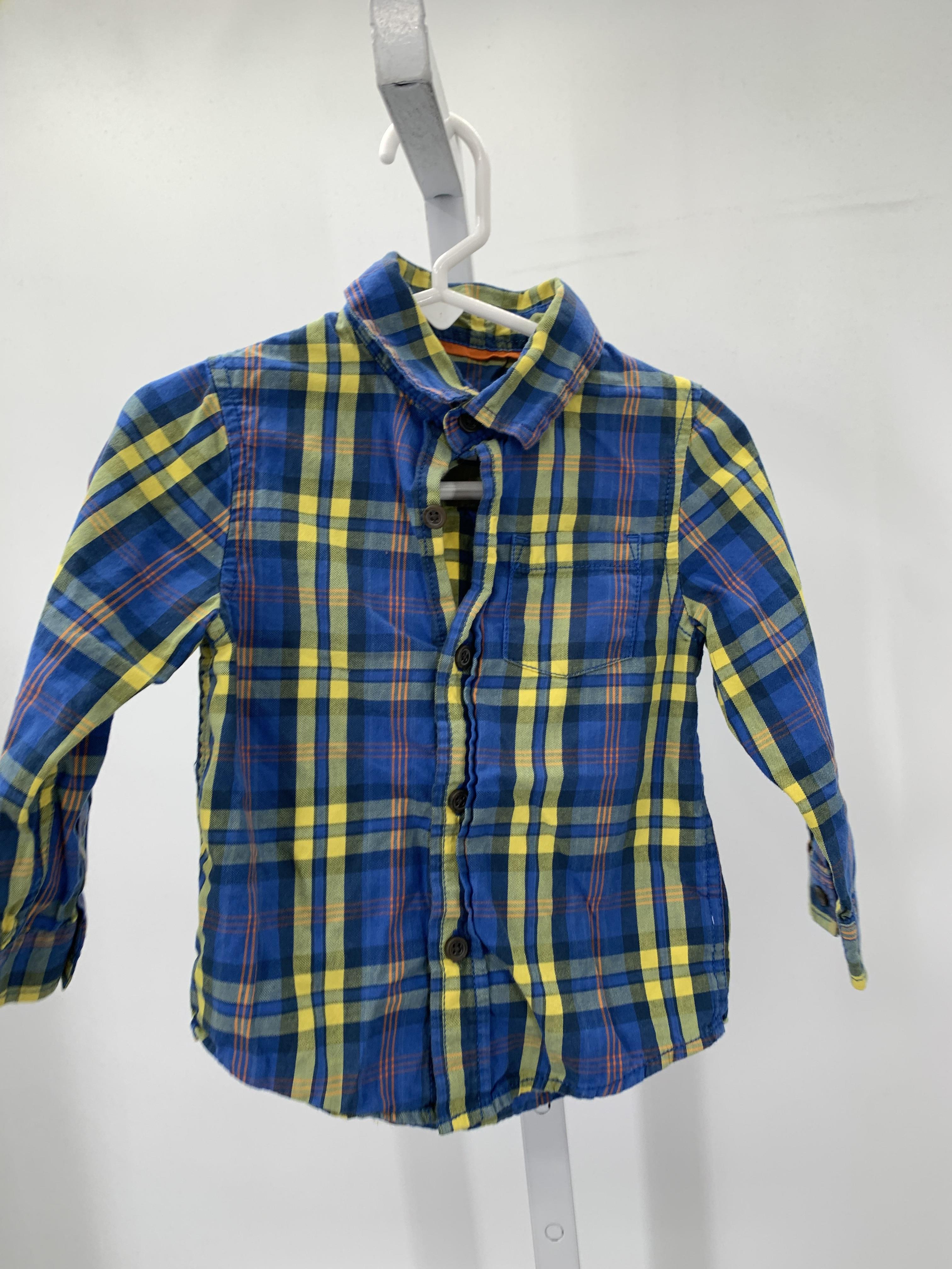 YELLOW PLAID BTN DOWN
