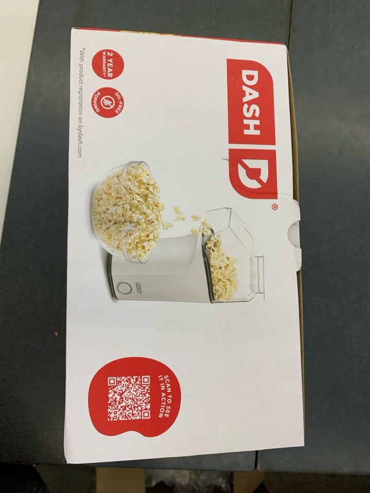 NIB POPCORN MAKER DASH.