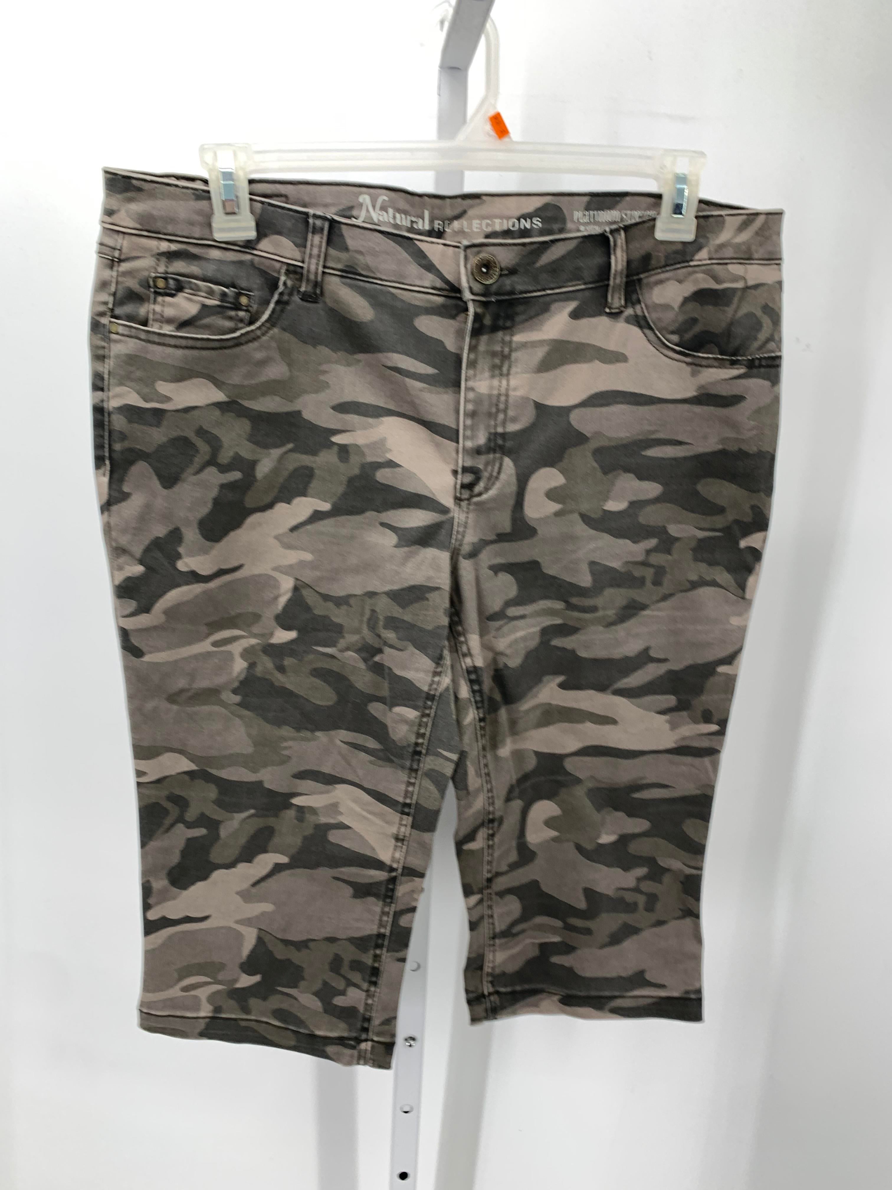Natural Reflections Size 16 Misses Capri Pants