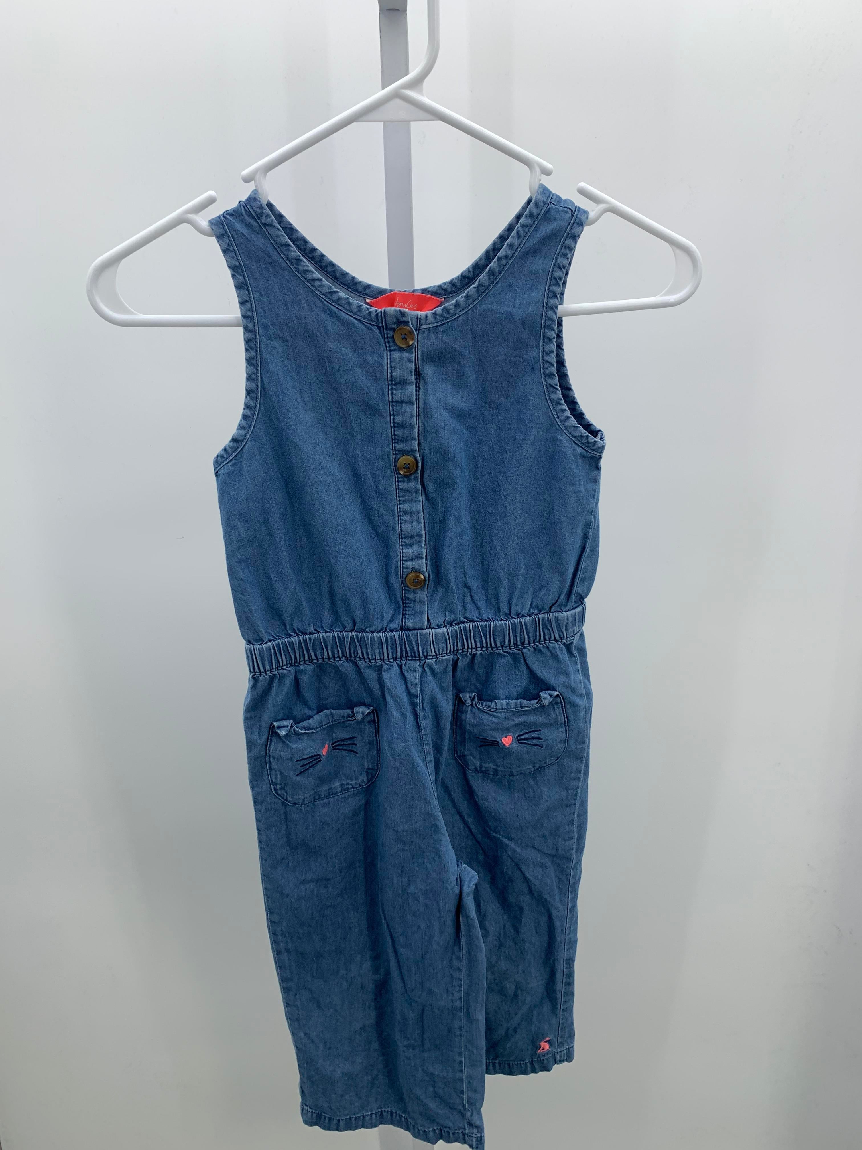 Joule Size 6 Girls Sleeveless Romper
