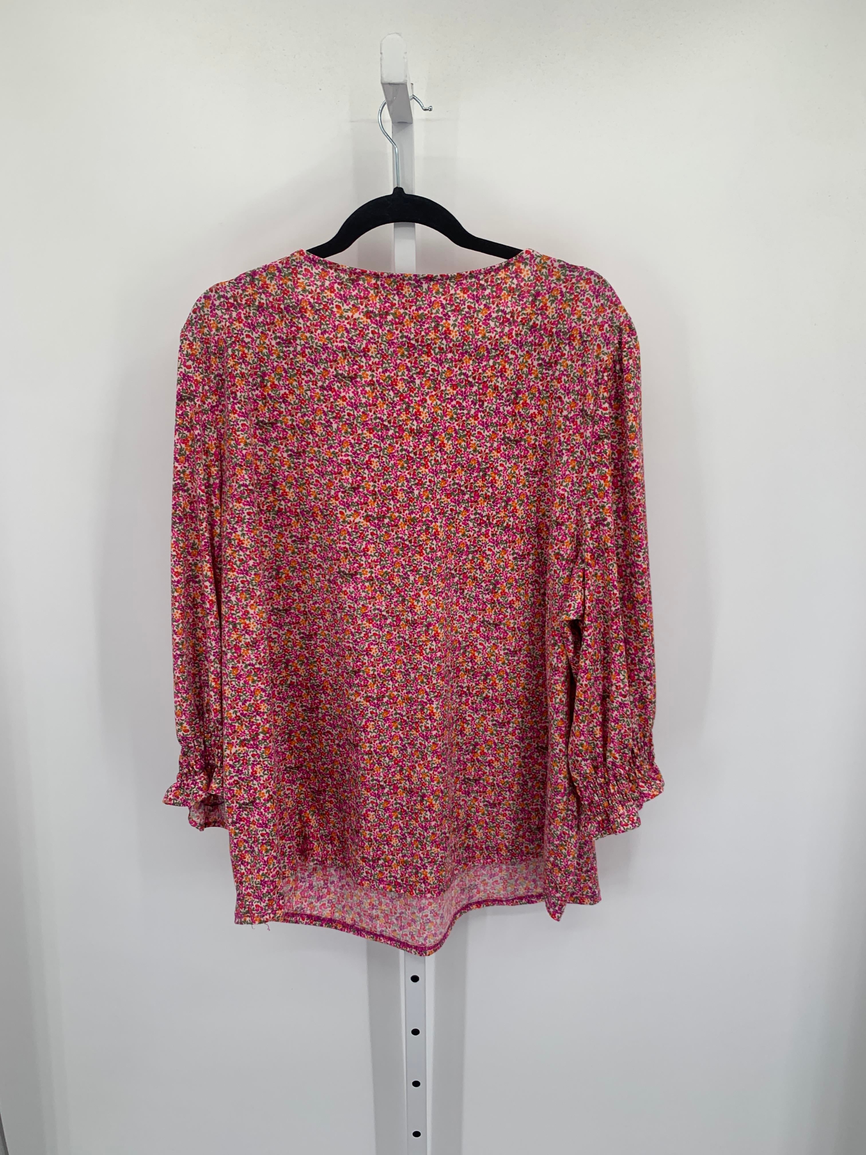 Adrianna Papell Size 3X Womens Long Sleeve Shirt