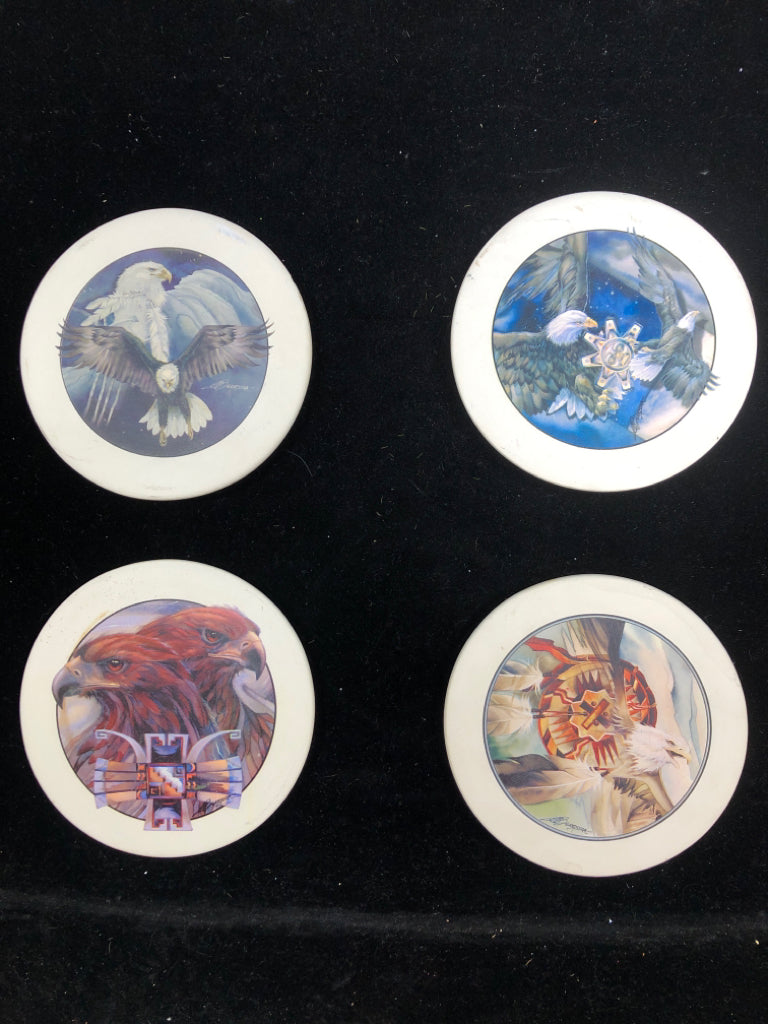 4 SOUTHWEST DESIGN CERAMIC COASTERS