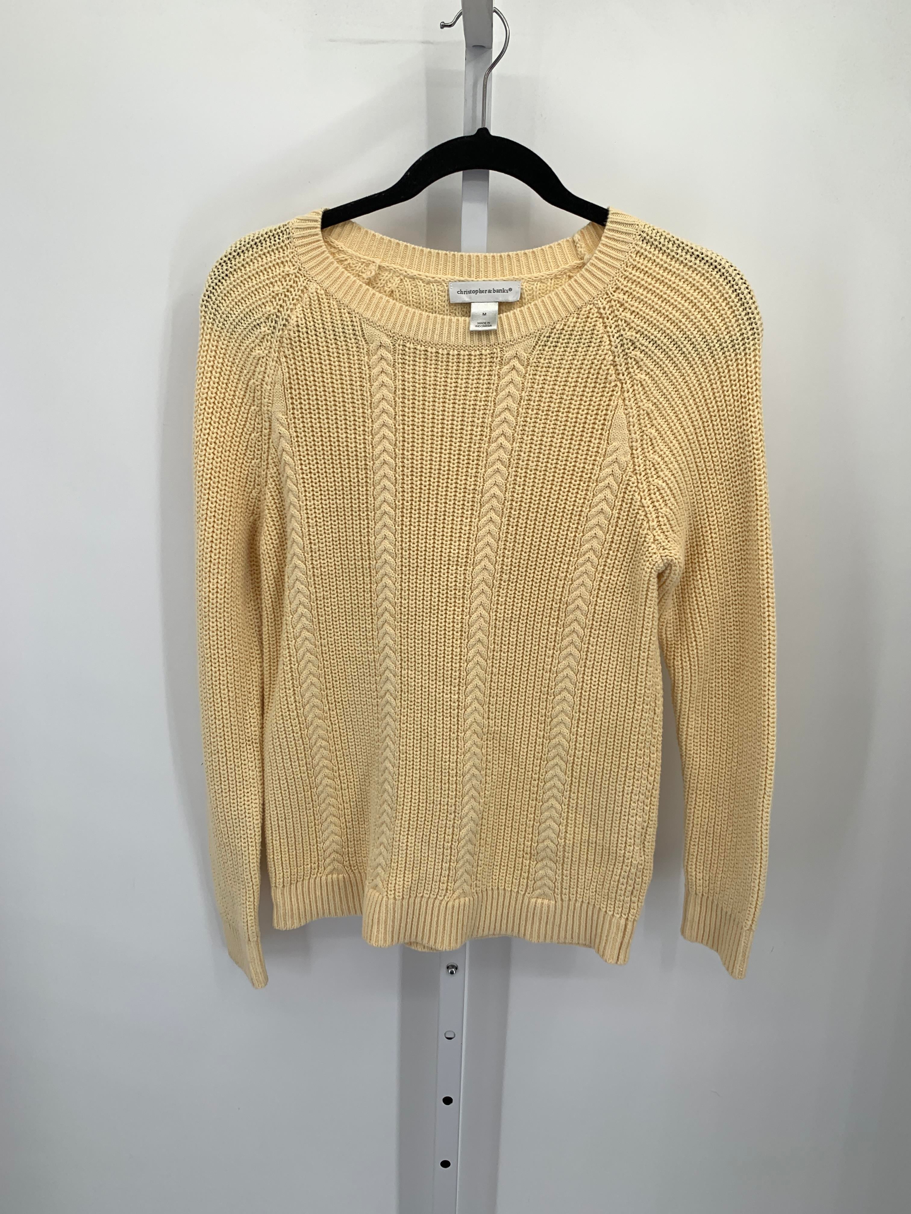 Christopher & Banks Size Medium Misses Long Slv Sweater