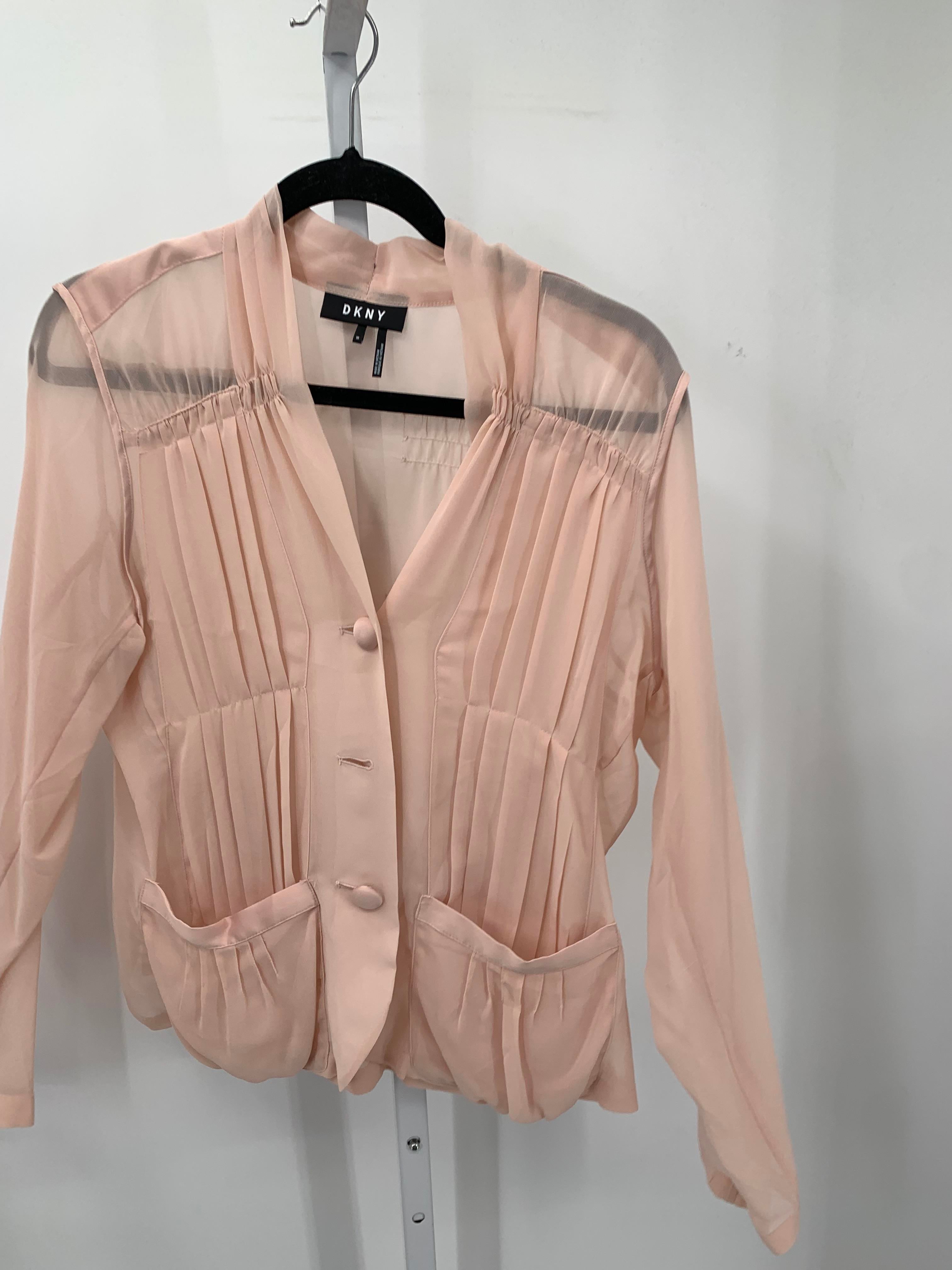 DKNY Size Medium Misses Long Sleeve Shirt
