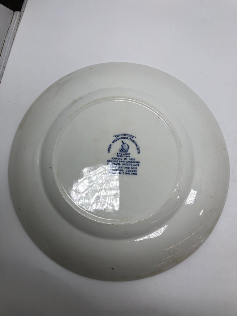 4 VTG 'COUNTRYSIDE' DINNER PLATES.