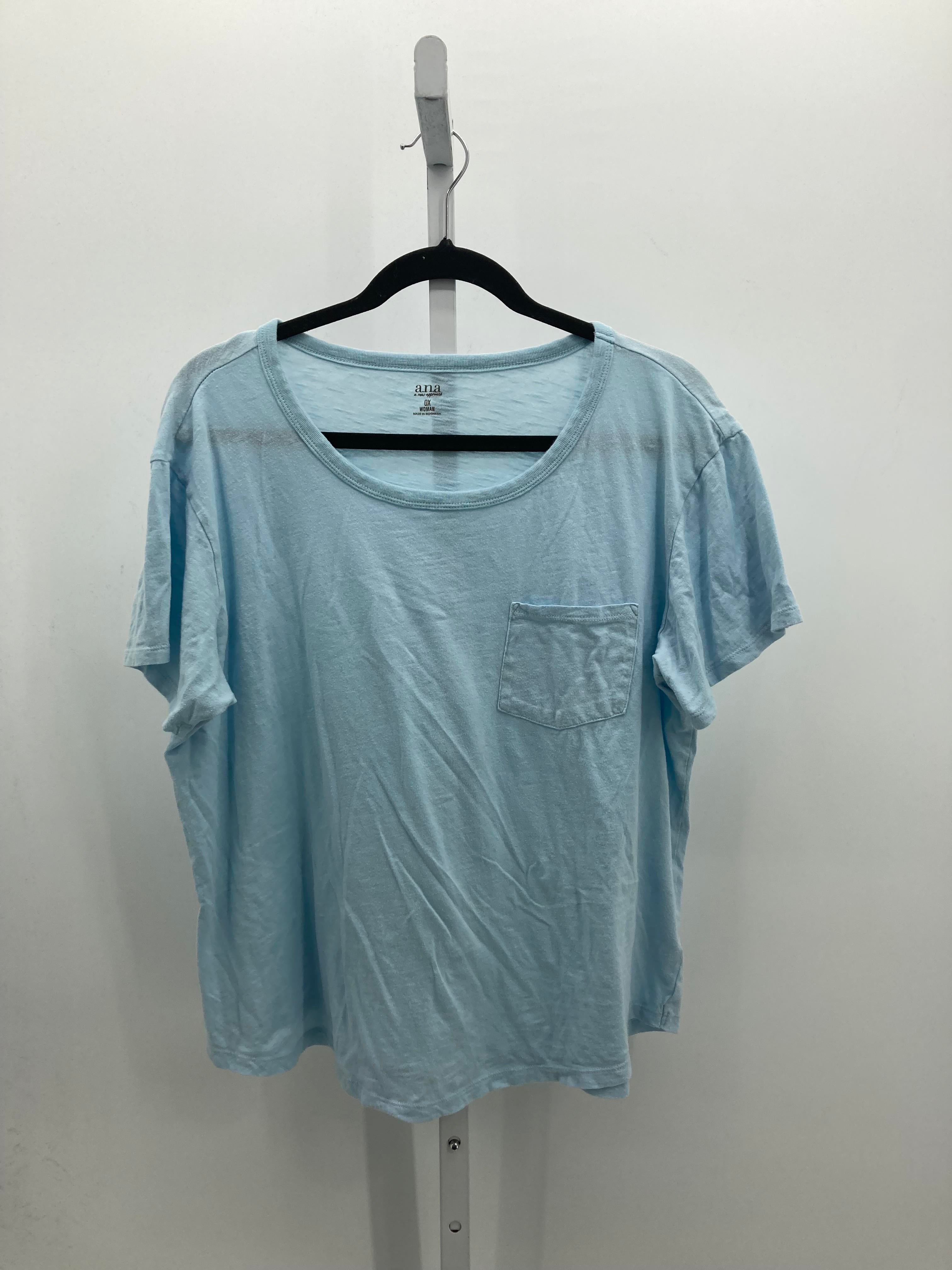 A.N.A. Size 0X Womens Short Sleeve Shirt