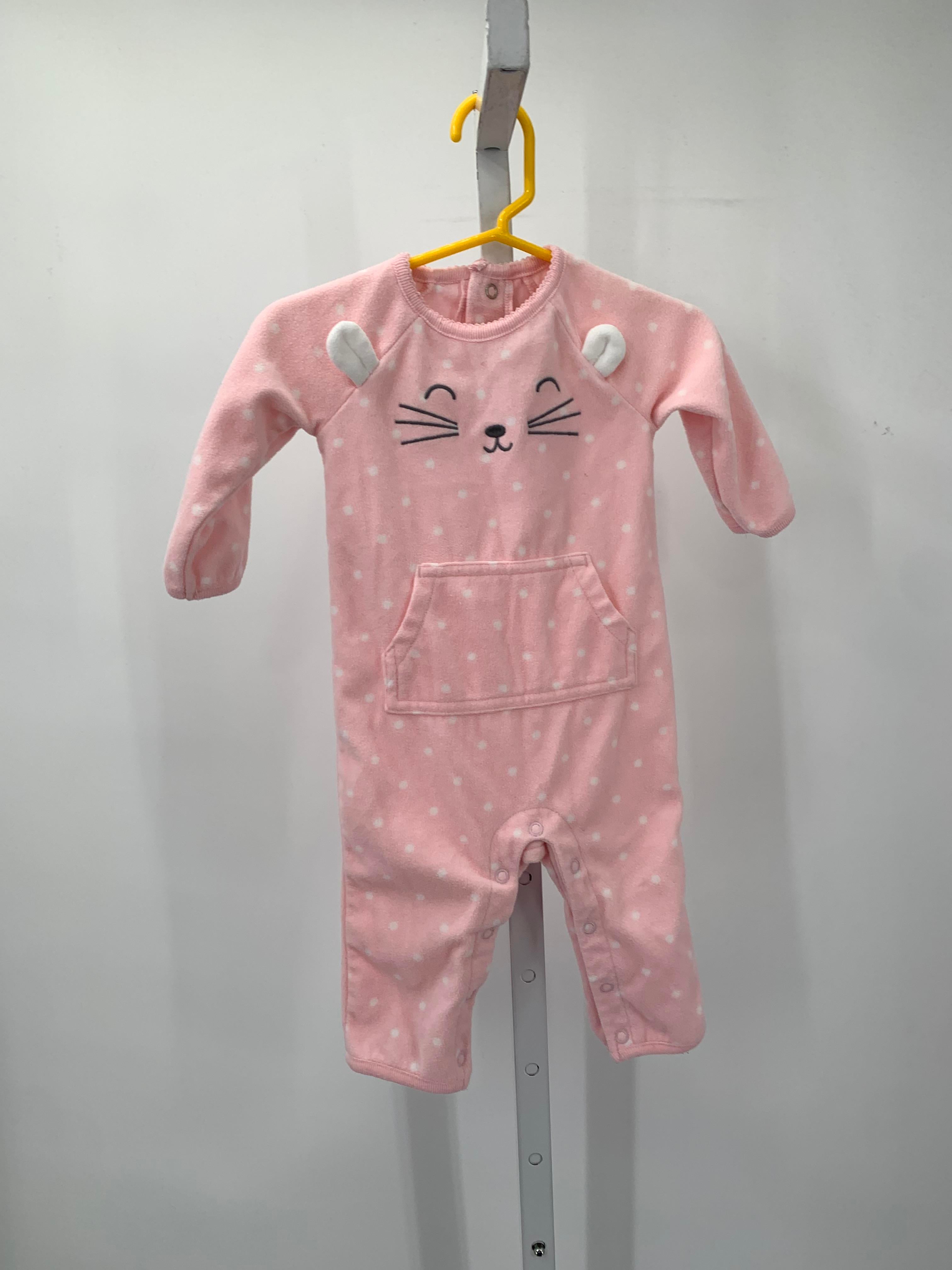 Carters Size 6 Months Girls Long Slv. Romper