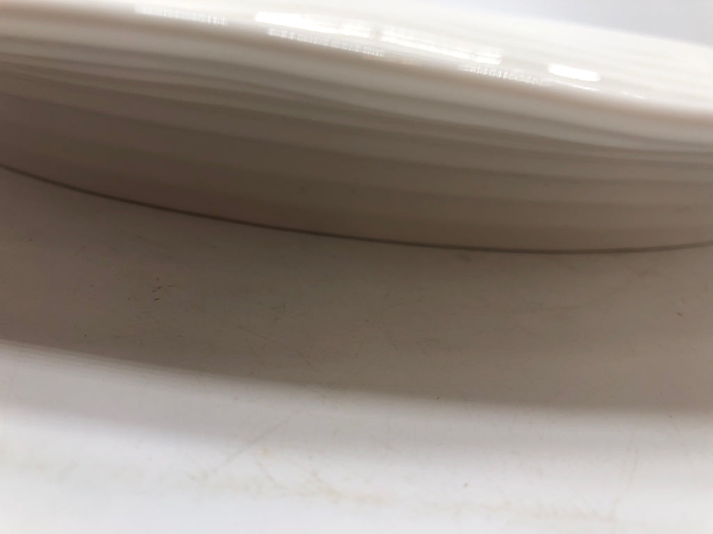 SWIRL TEXTURED OVAL PLATTER.