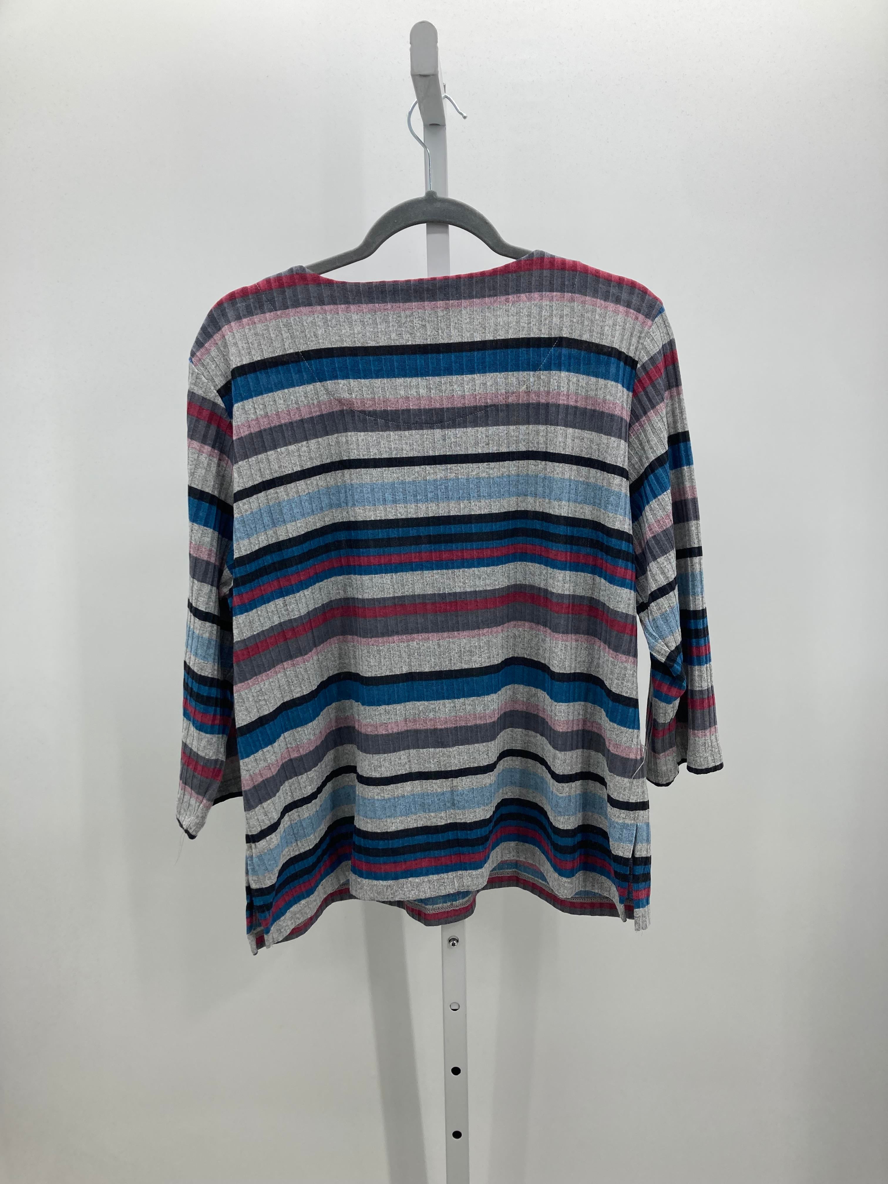 Alfred Dunner Size X Large Petite Petite 3/4 Sleeve Shirt