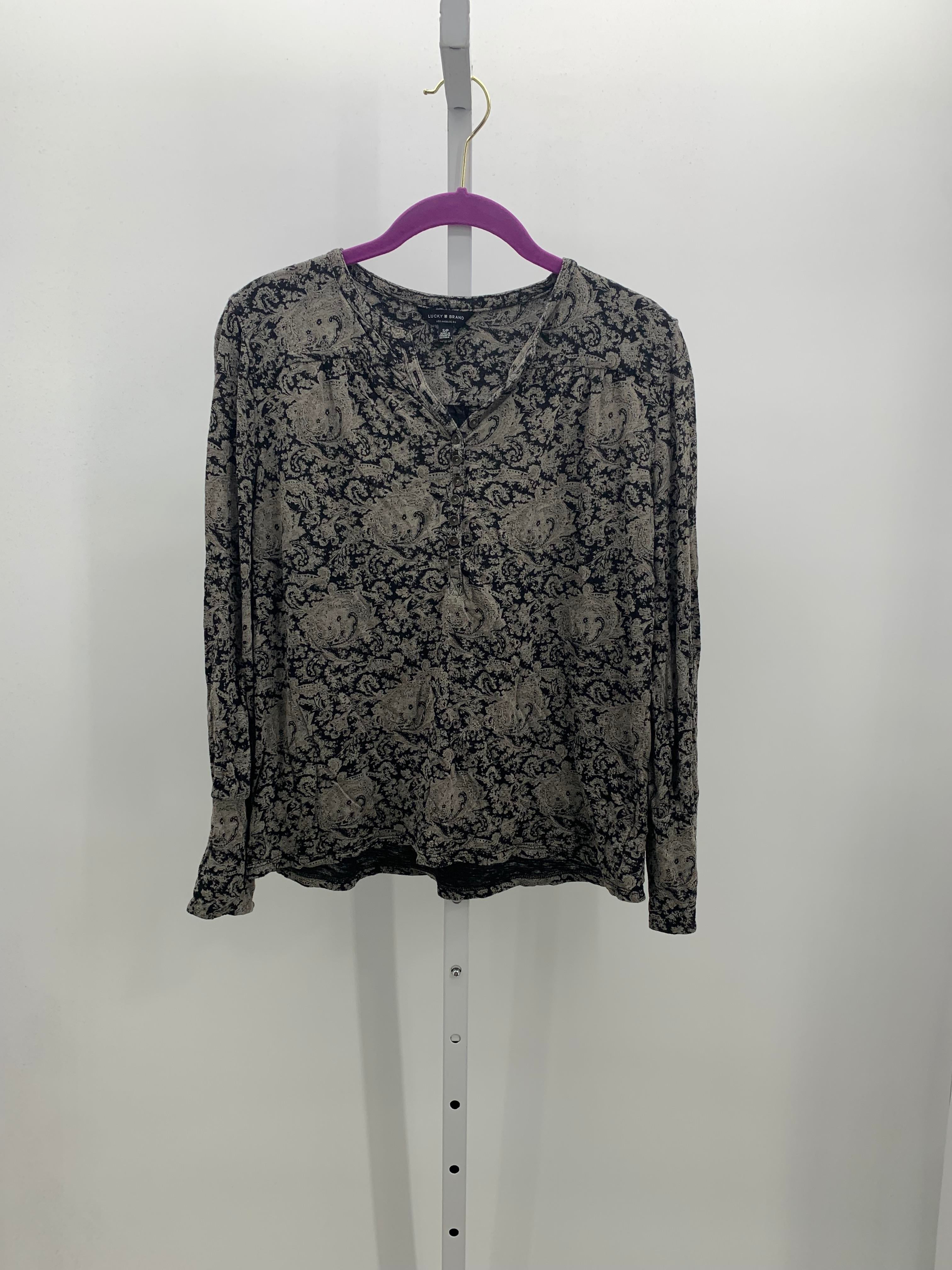 Lucky Brand Size Small Misses Long Sleeve Shirt