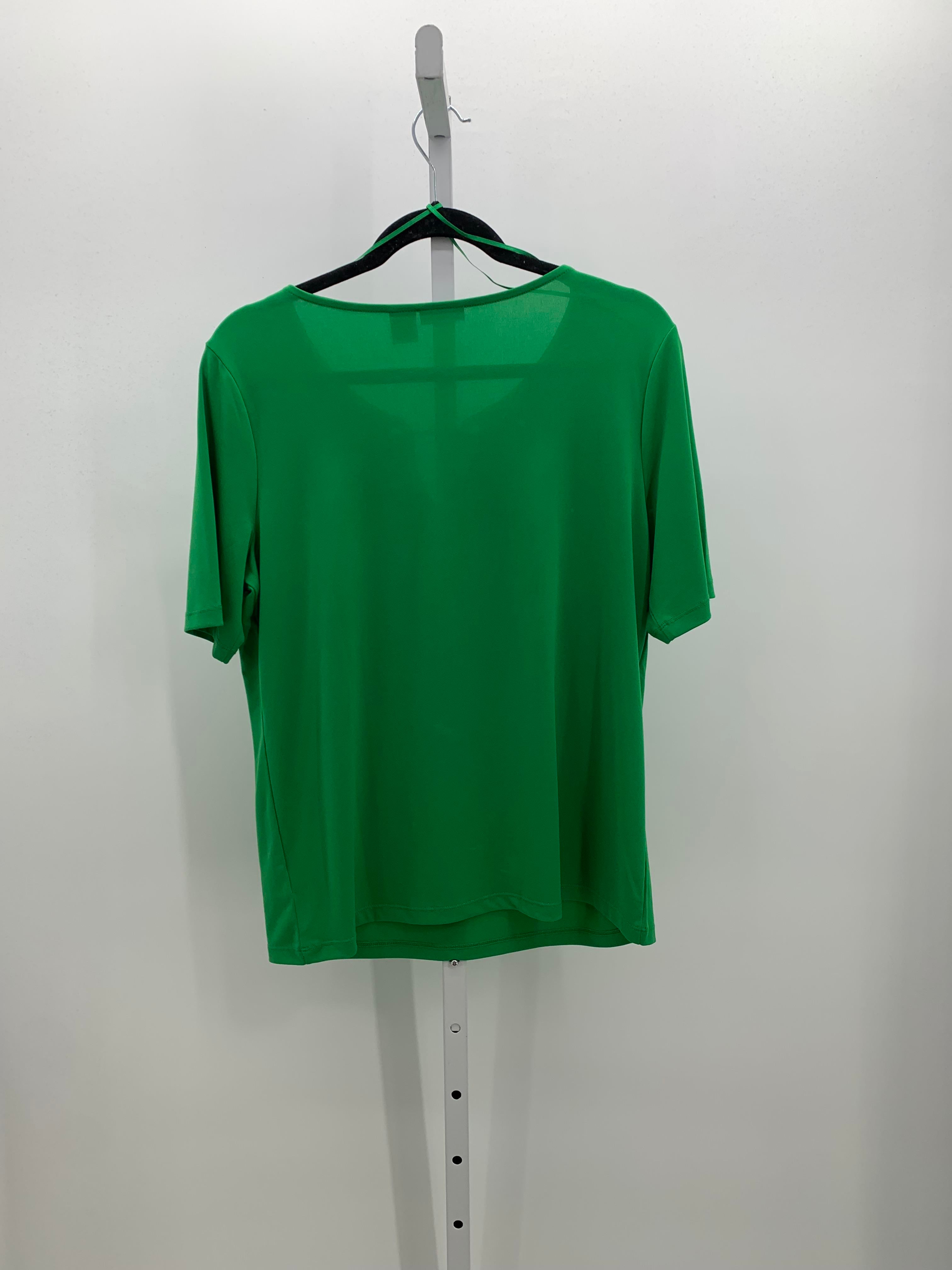 Tahari Size Large Misses Short Sleeve Shirt