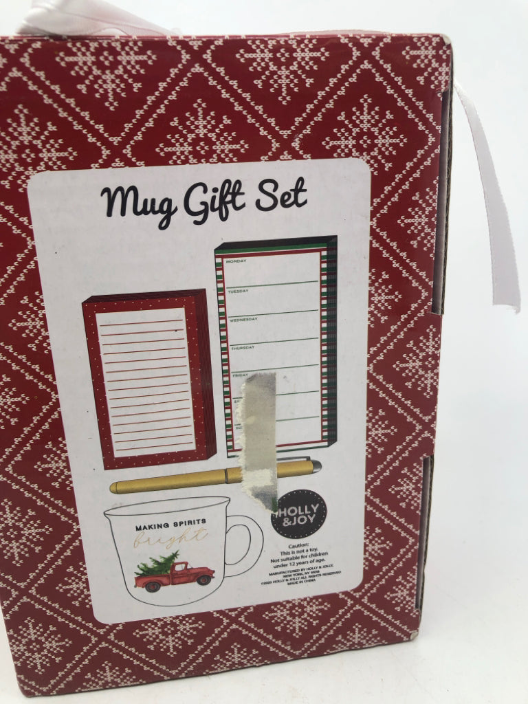 NIB NOTE PAD + MUG GIFT SET.