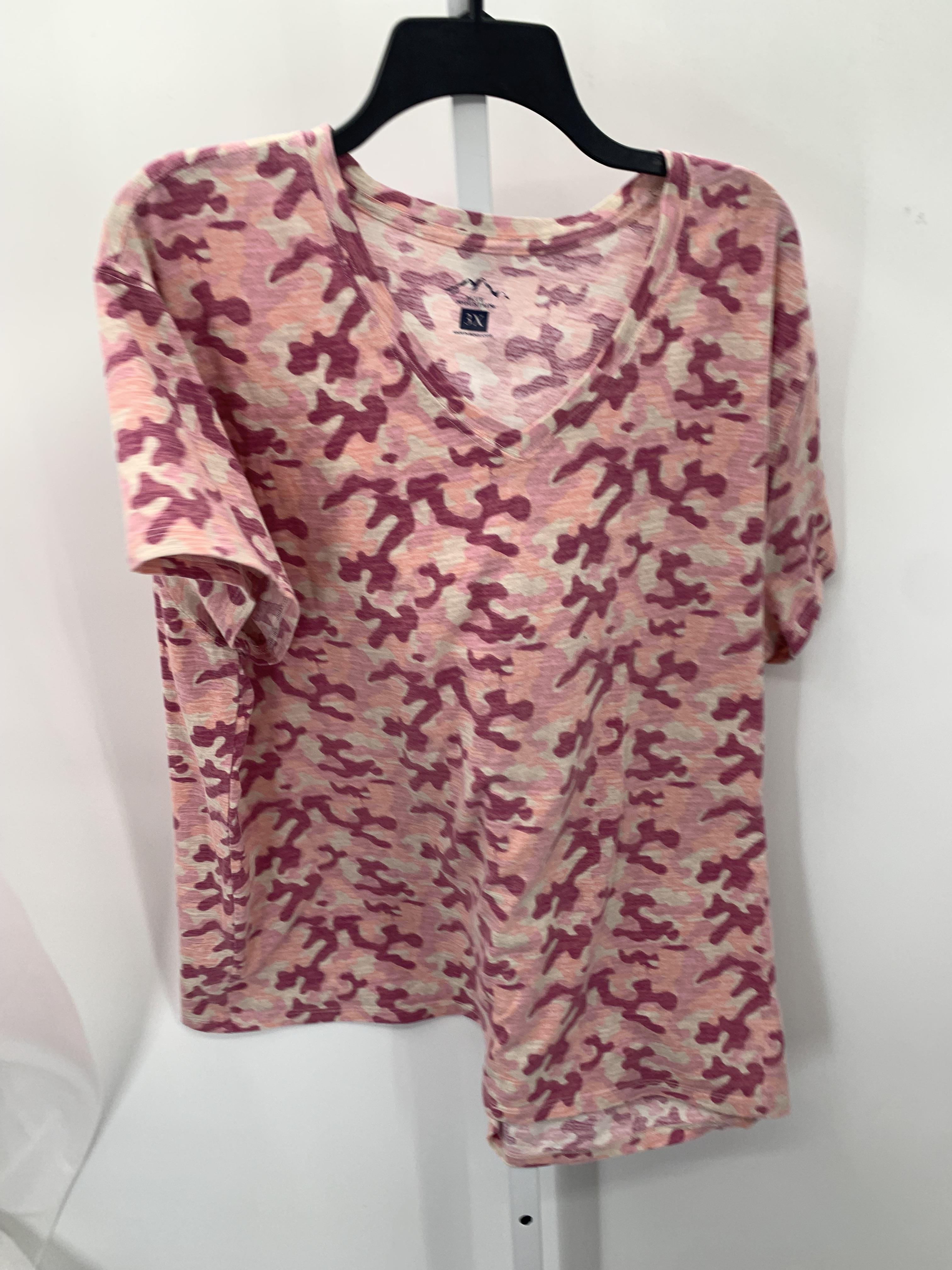 Blue Mountain Size 3X Womens Short Sleeve Shirt