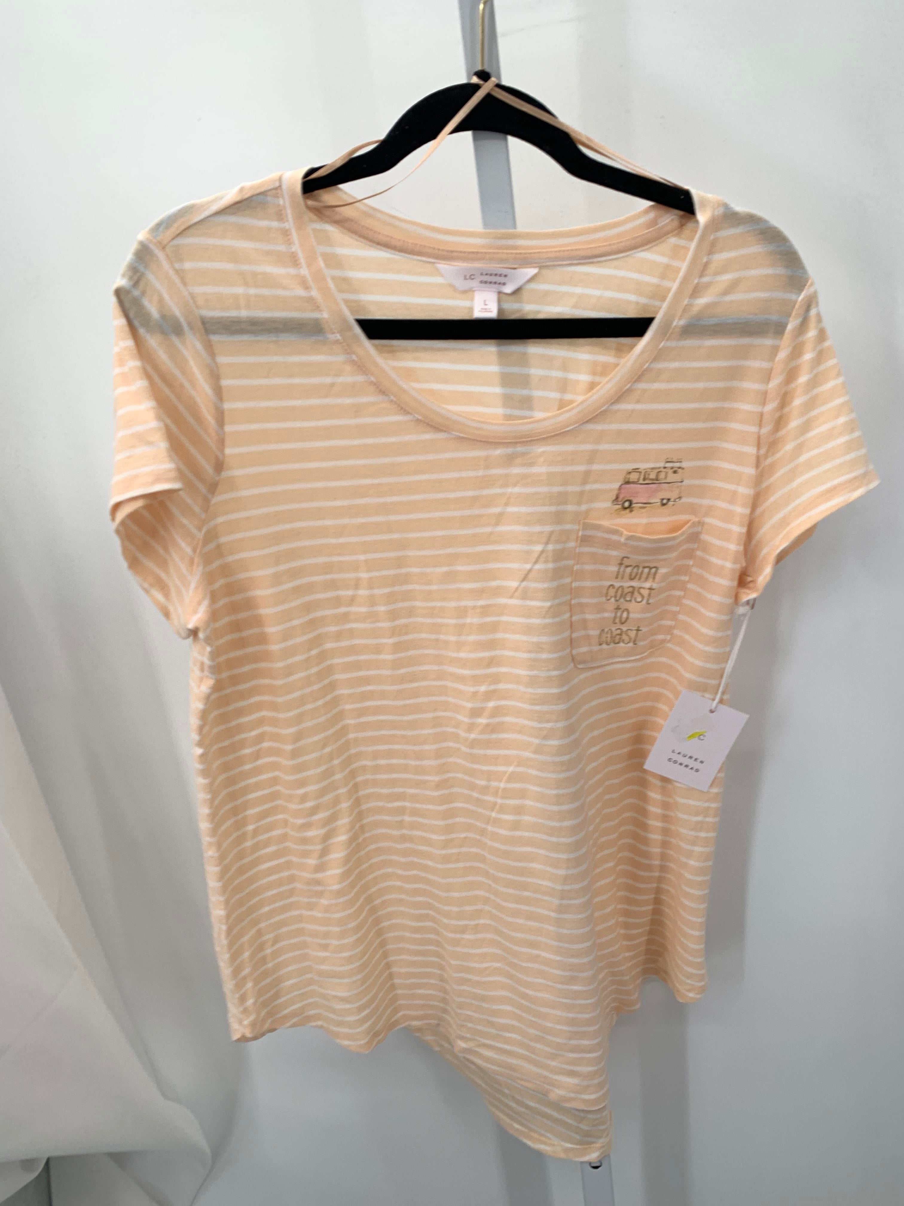 Lauren Conrad Size Large Misses Short Sleeve Shirt