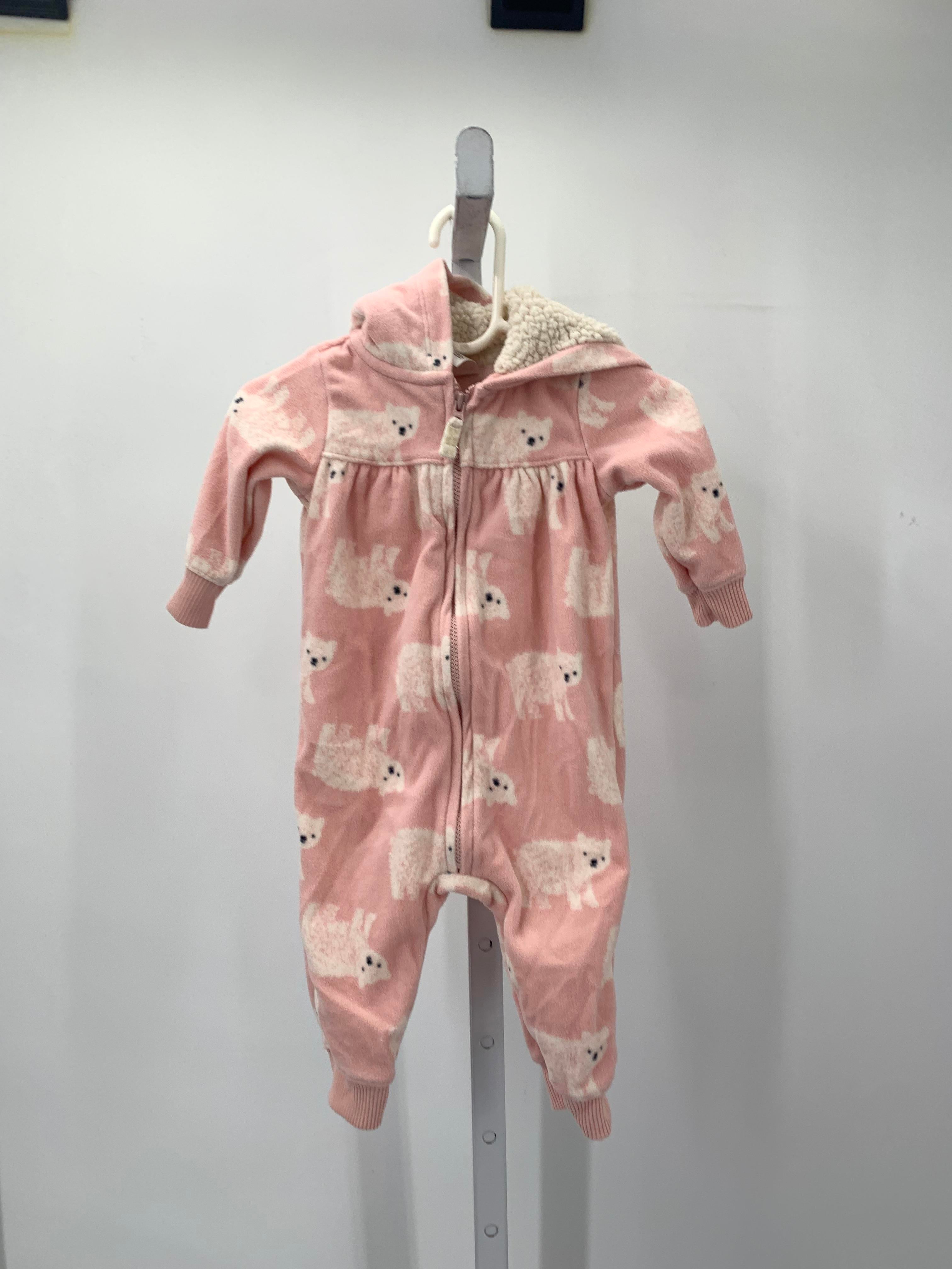 Carters Size 6 Months Girls Long Slv. Romper
