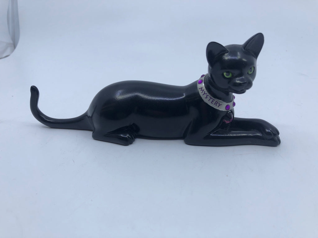 MYSTERY BLACK CAT FIGURINE.