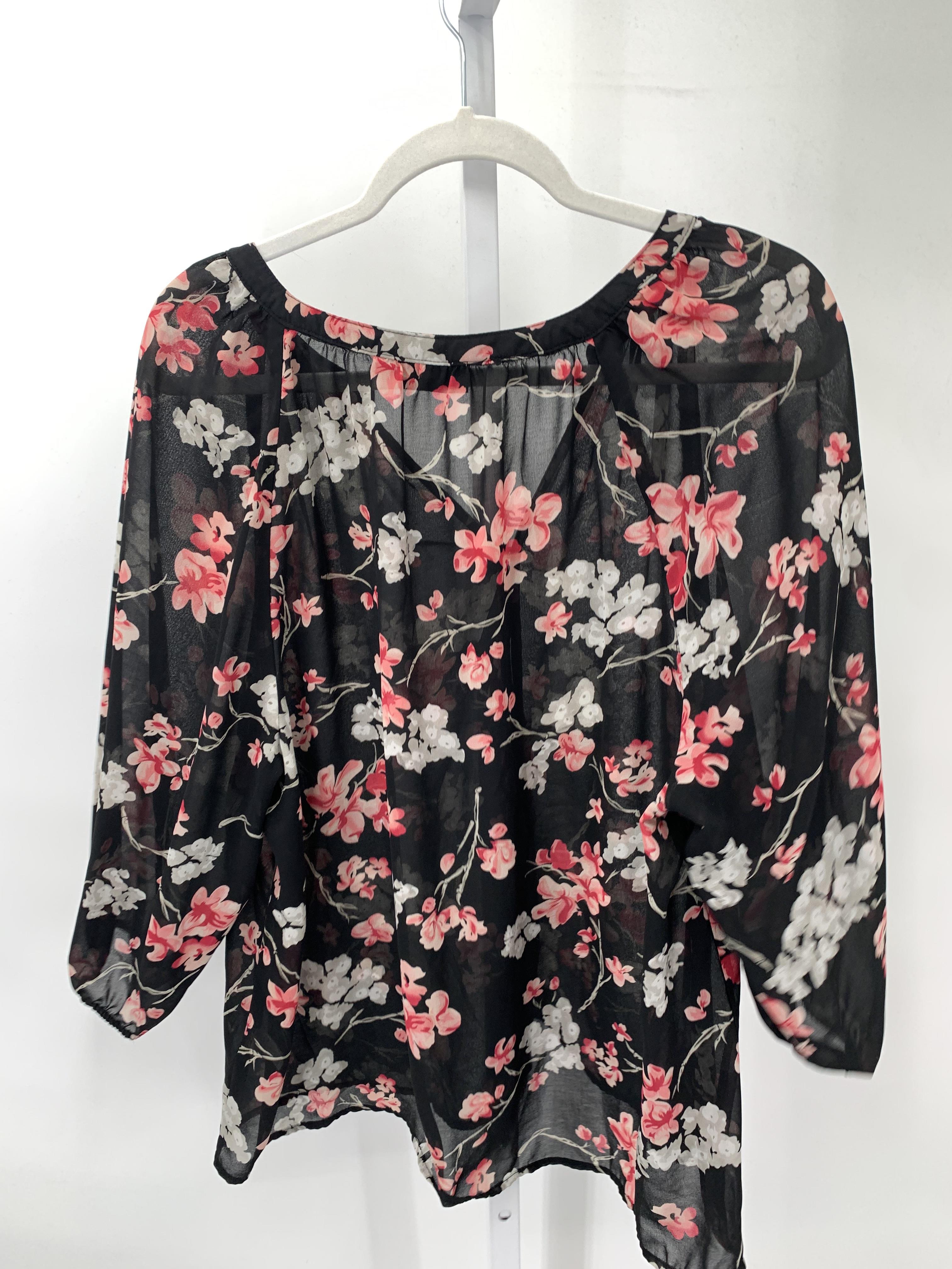 Apt. 9 Size Extra Large Misses 3/4 Sleeve Shirt