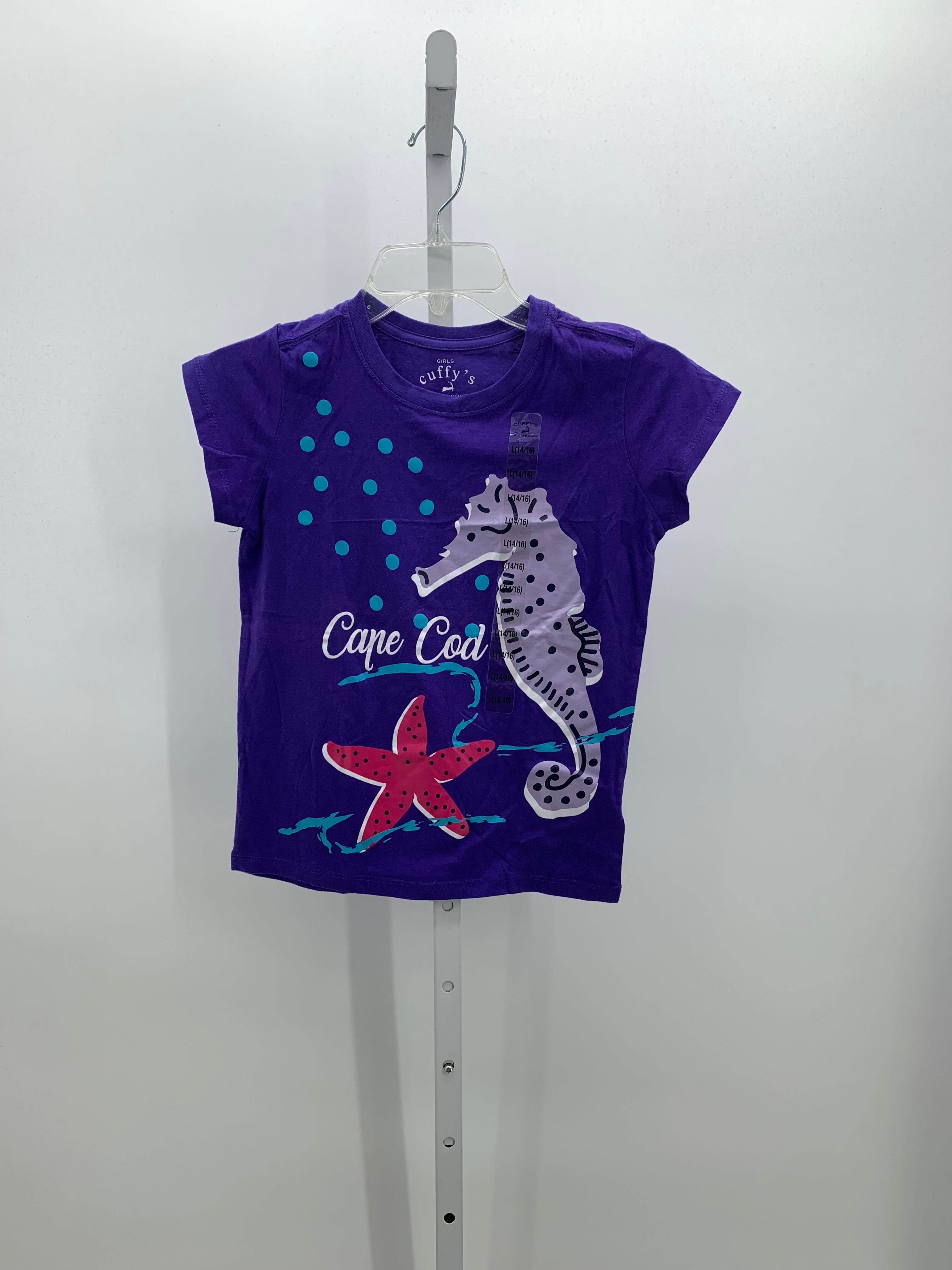 Cuffys Size 14-16 Girls Short Sleeve Shirt