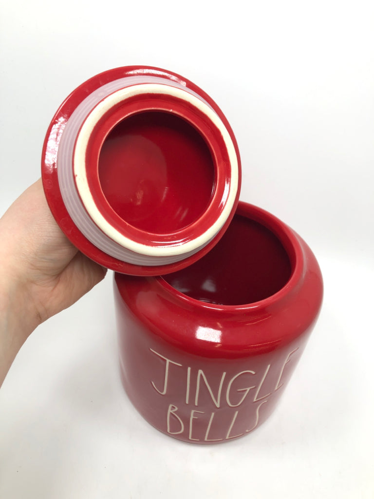 JINGLE BELLS COOKIE JAR - RAE DUNN.