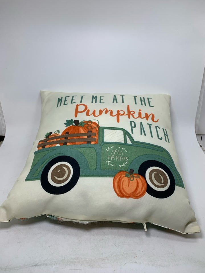 MEET ME AT THE PUMPKIN PATCH PILLOW.