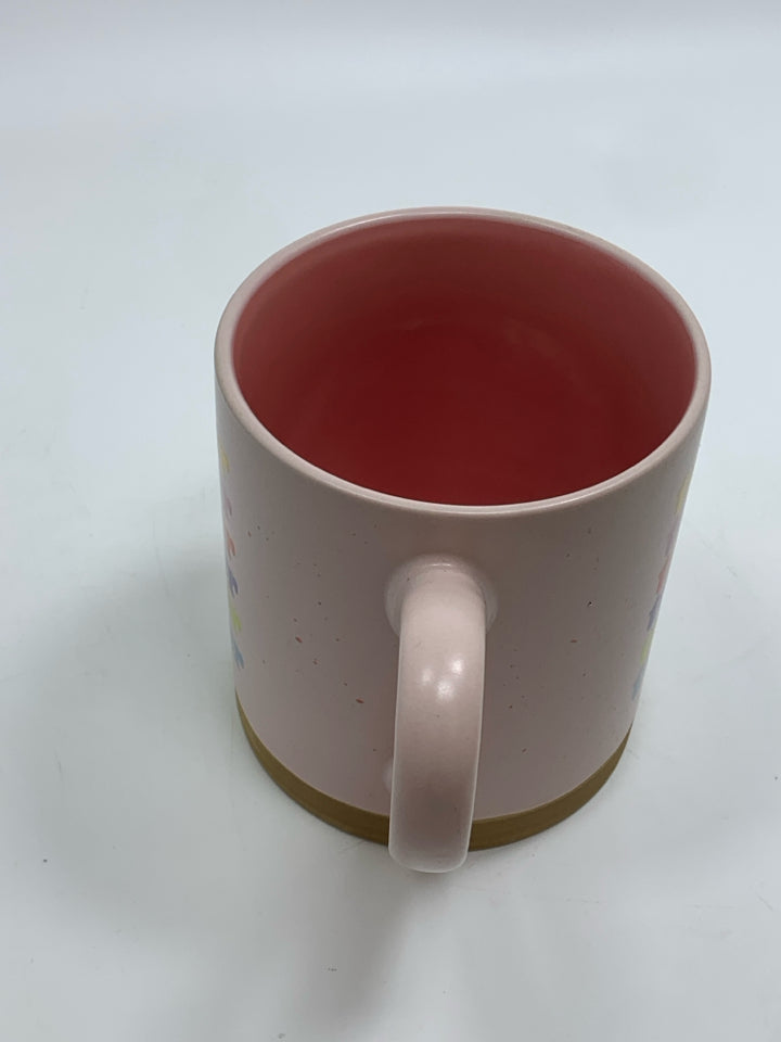 PINK TEACHER MUG.