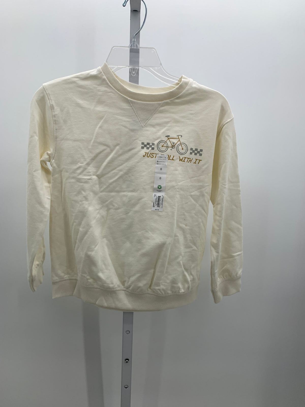 Little Co. Size 8 Girls Long Sleeve Shirt