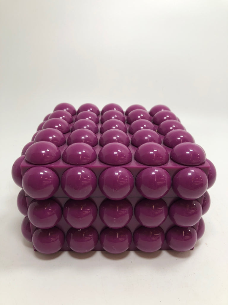 PURPLE BUBBLE BOX W/LID.