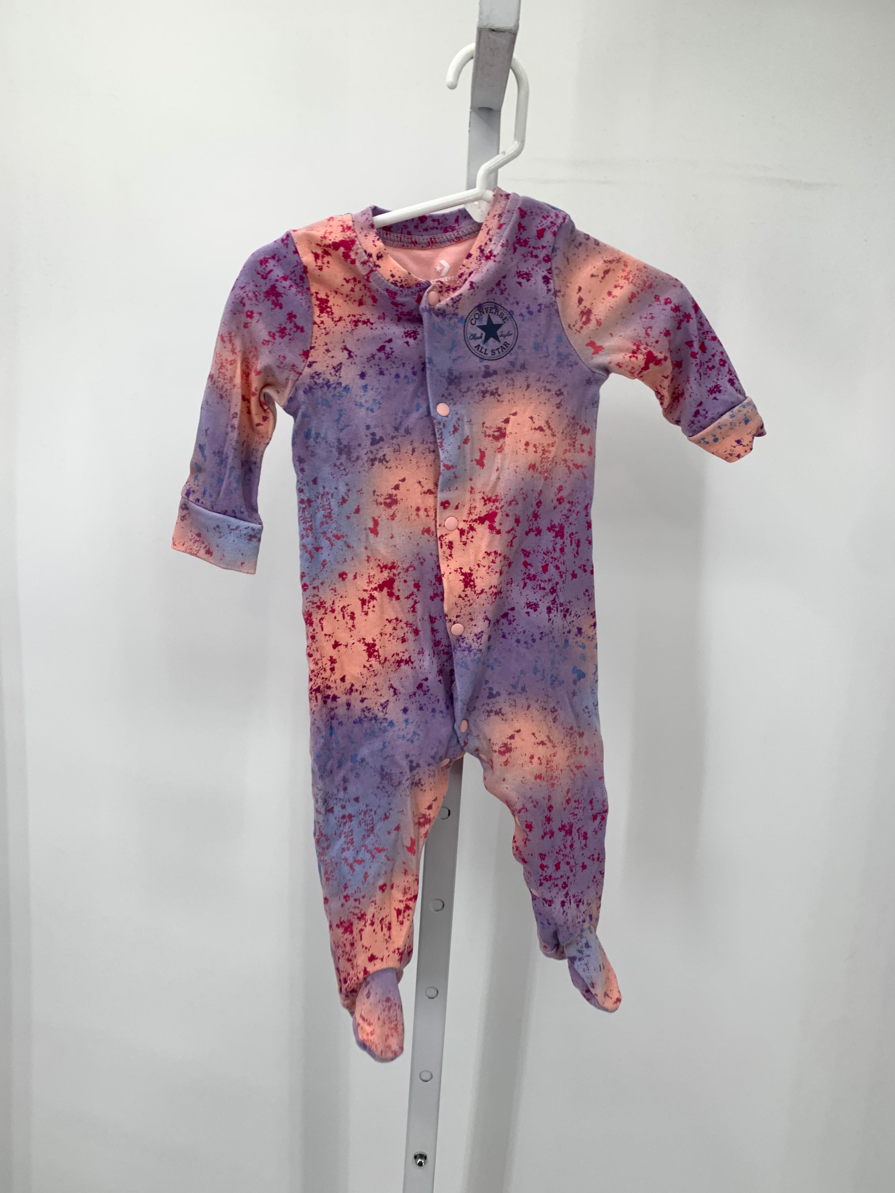 Converse Size 6 Months Girls Long Slv. Romper