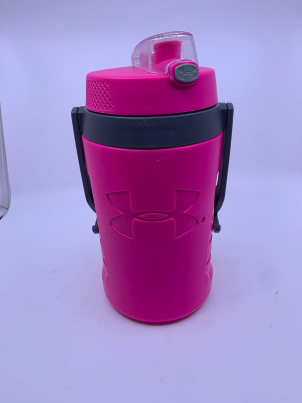 UNDER ARMOUR PINK WATER BOTTLE.