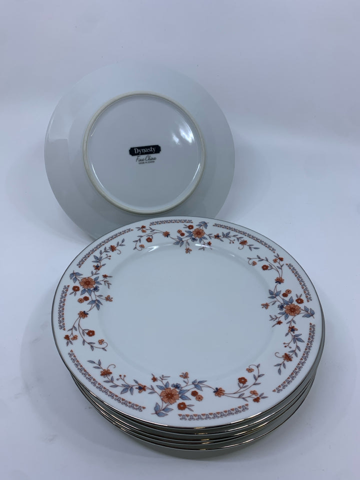 30PC DYNASTY RED FLORAL CHINA SET SERVICE FOR 6.