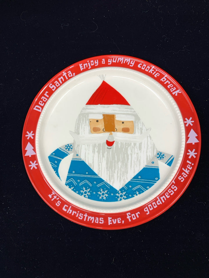 HALLMARK DEAR SANTA COOKIE PLATE.