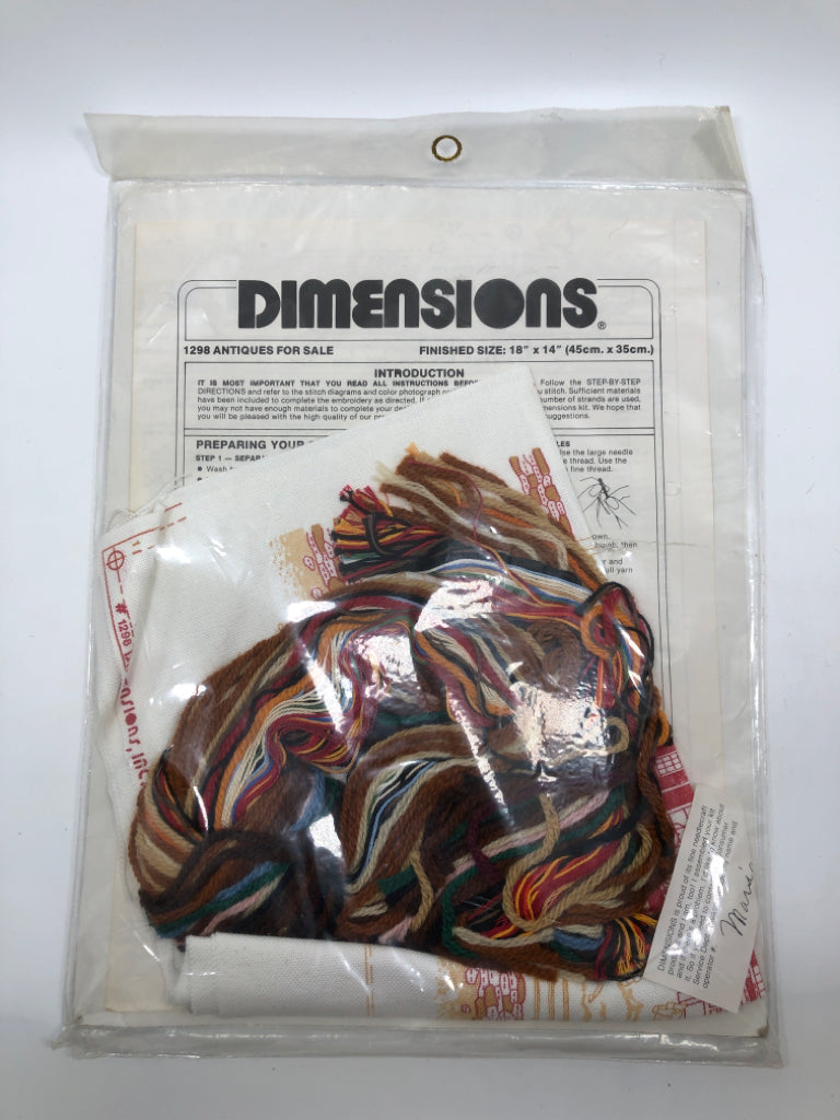 NIP ANTIQUES FOR SALE CROSS STITCH KIT.