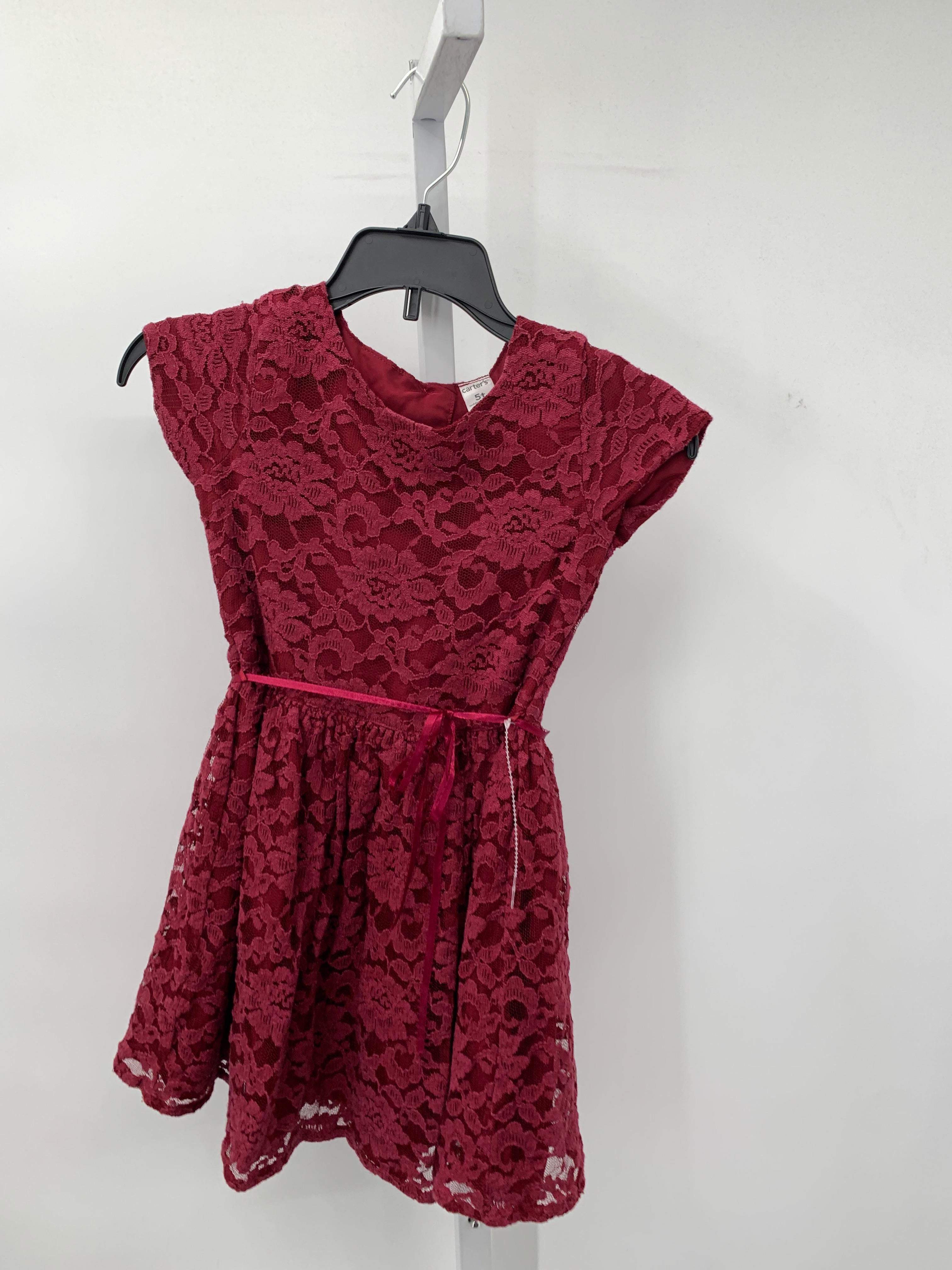Carters Size 5T Girls Short Sleeve Dress