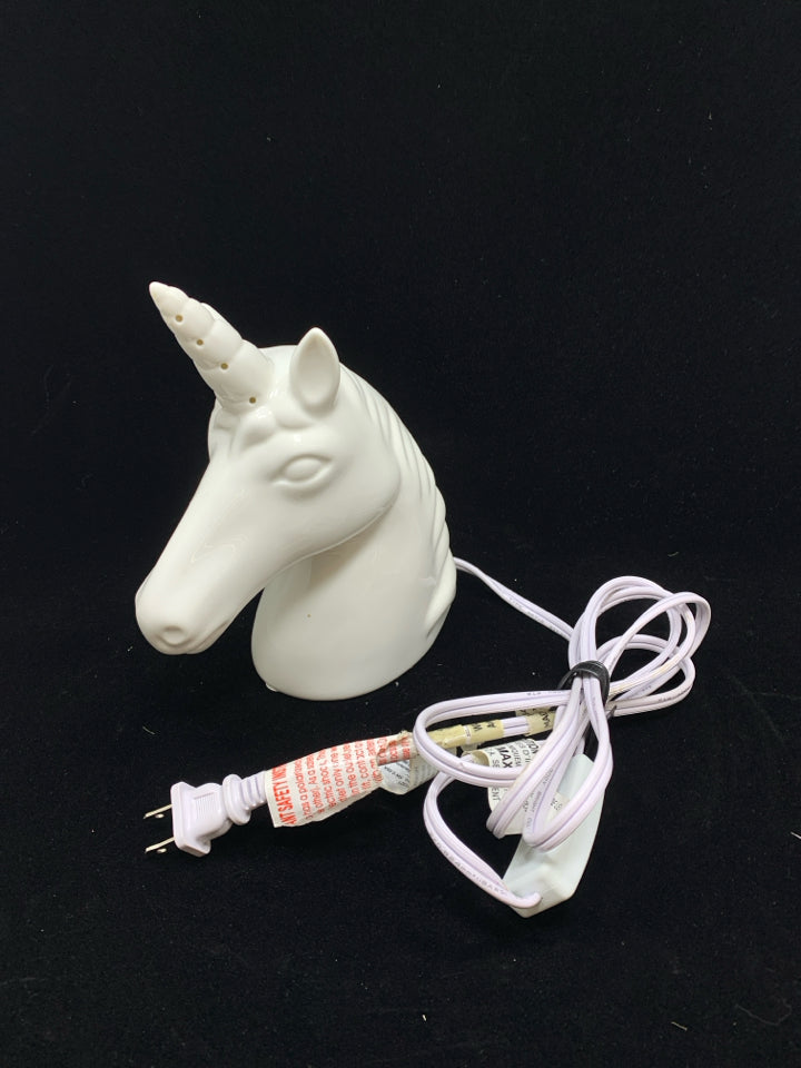 WHITE UNICORN NIGHT LIGHT.