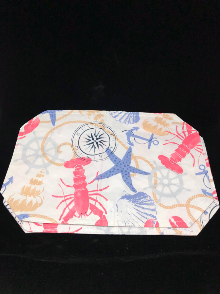 4 NAUTICAL PLACEMATS.