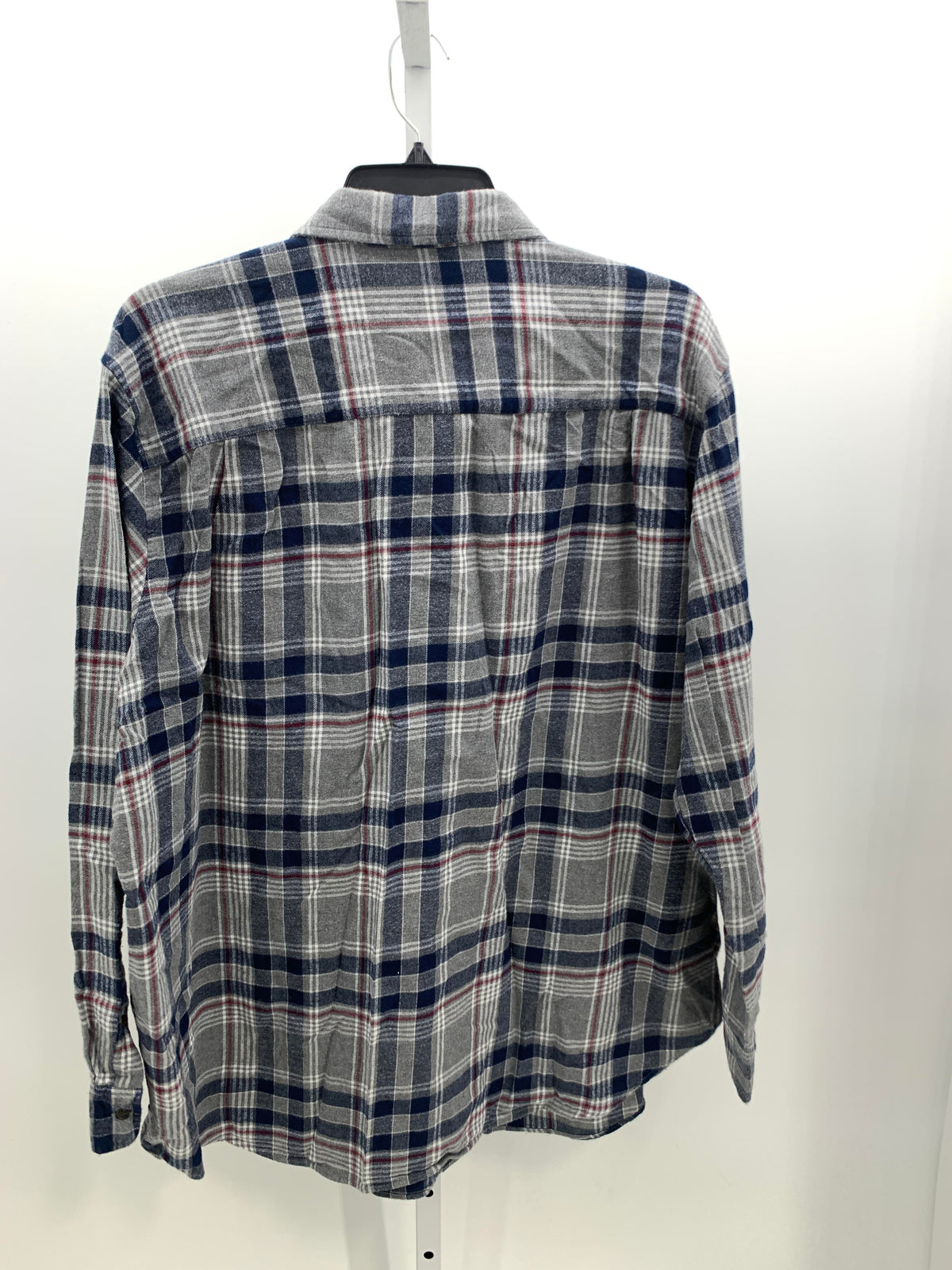 TALL PLAID BTN DOWN.
