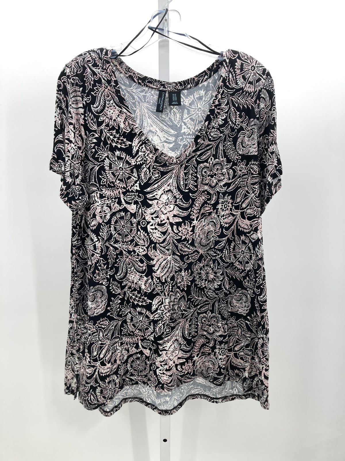 Cynthia Rowley Size 1X Womens Short Sleeve Shirt