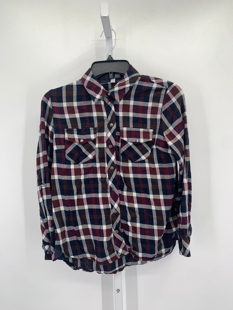 Kut from the Kloth Size X Small Petite Petite Long Sleeve Shirt