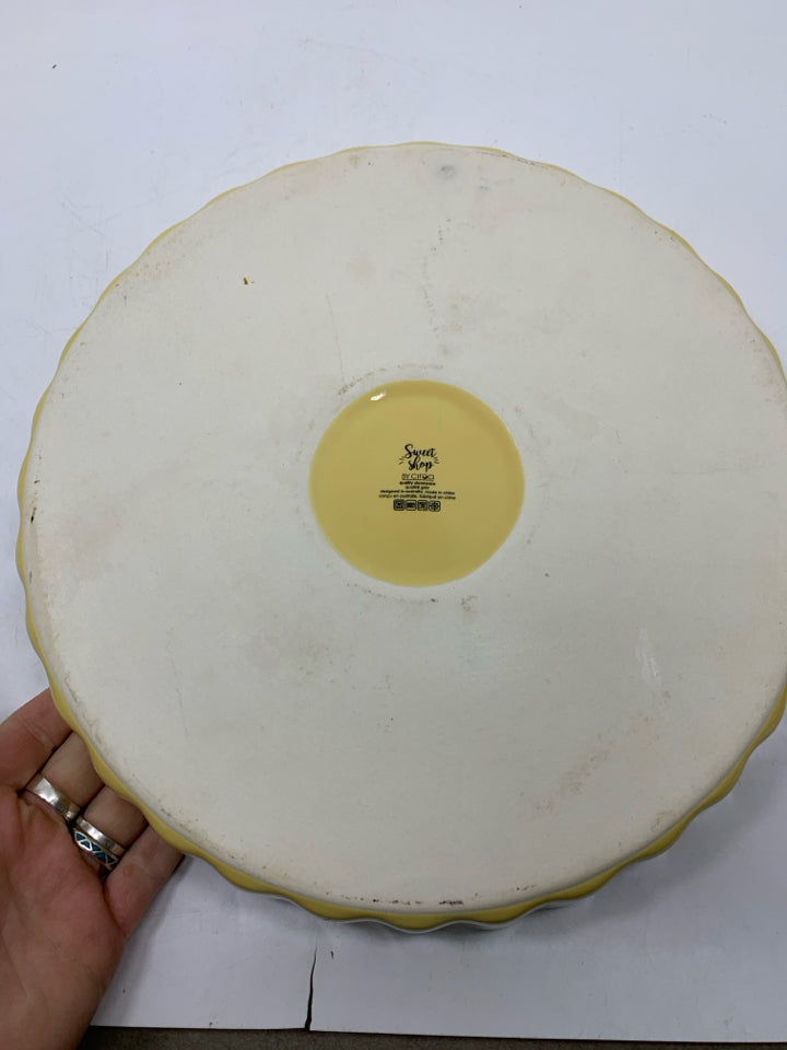 BAKE SOMEONE HAPPY TART DISH STONEWARE.