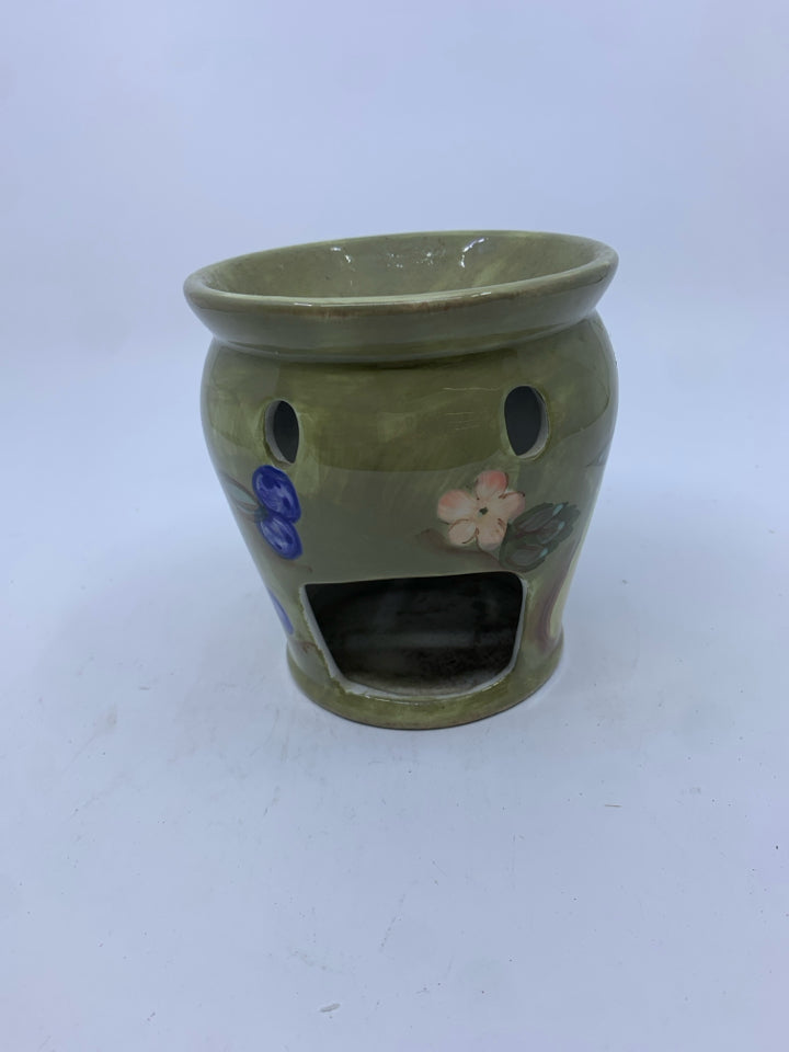 GREEN FRUIT YANKEE CANDLE WAX WARMER.