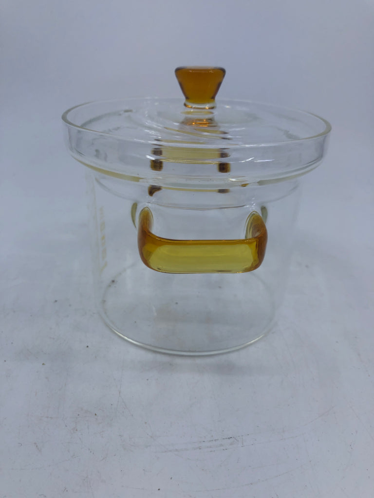 GLASS SOUP POT.
