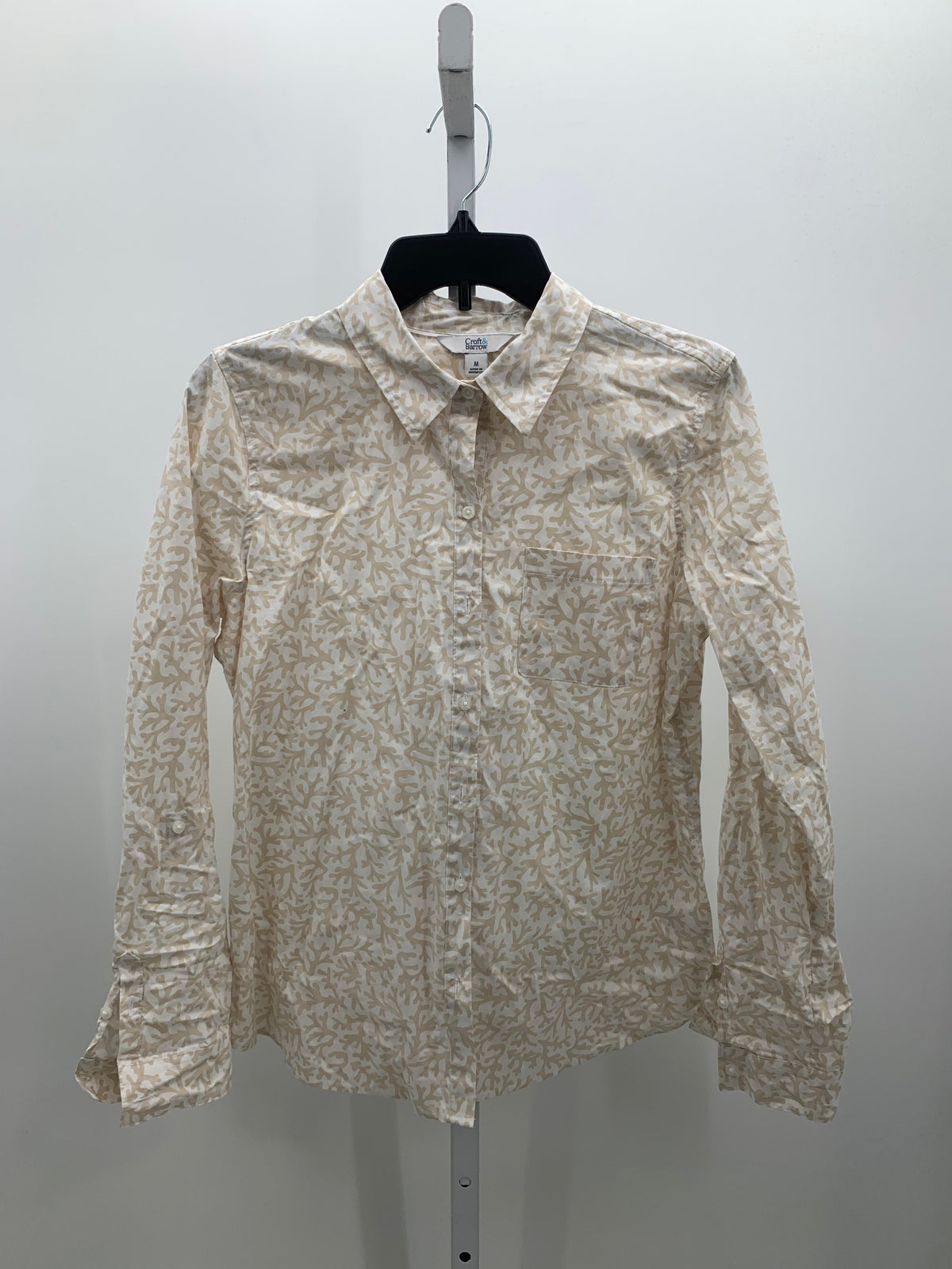 Croft & Barrow Size Medium Misses Long Sleeve Shirt