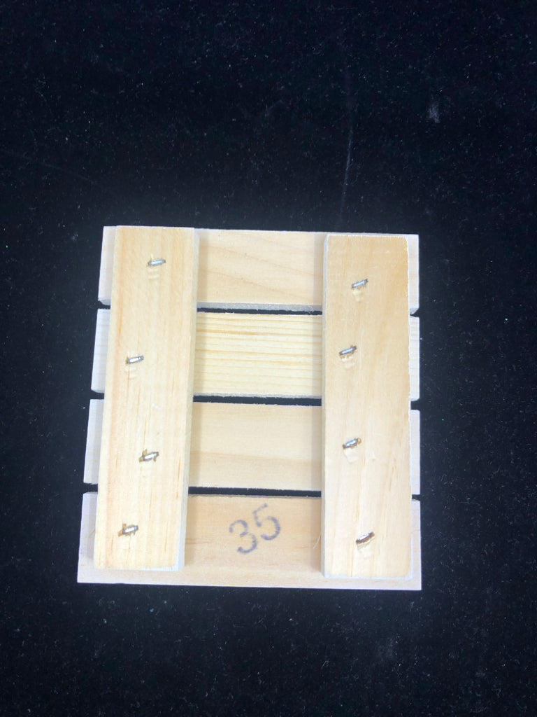 SMALL WHITE WOOD "BE GLAD" SIGN.