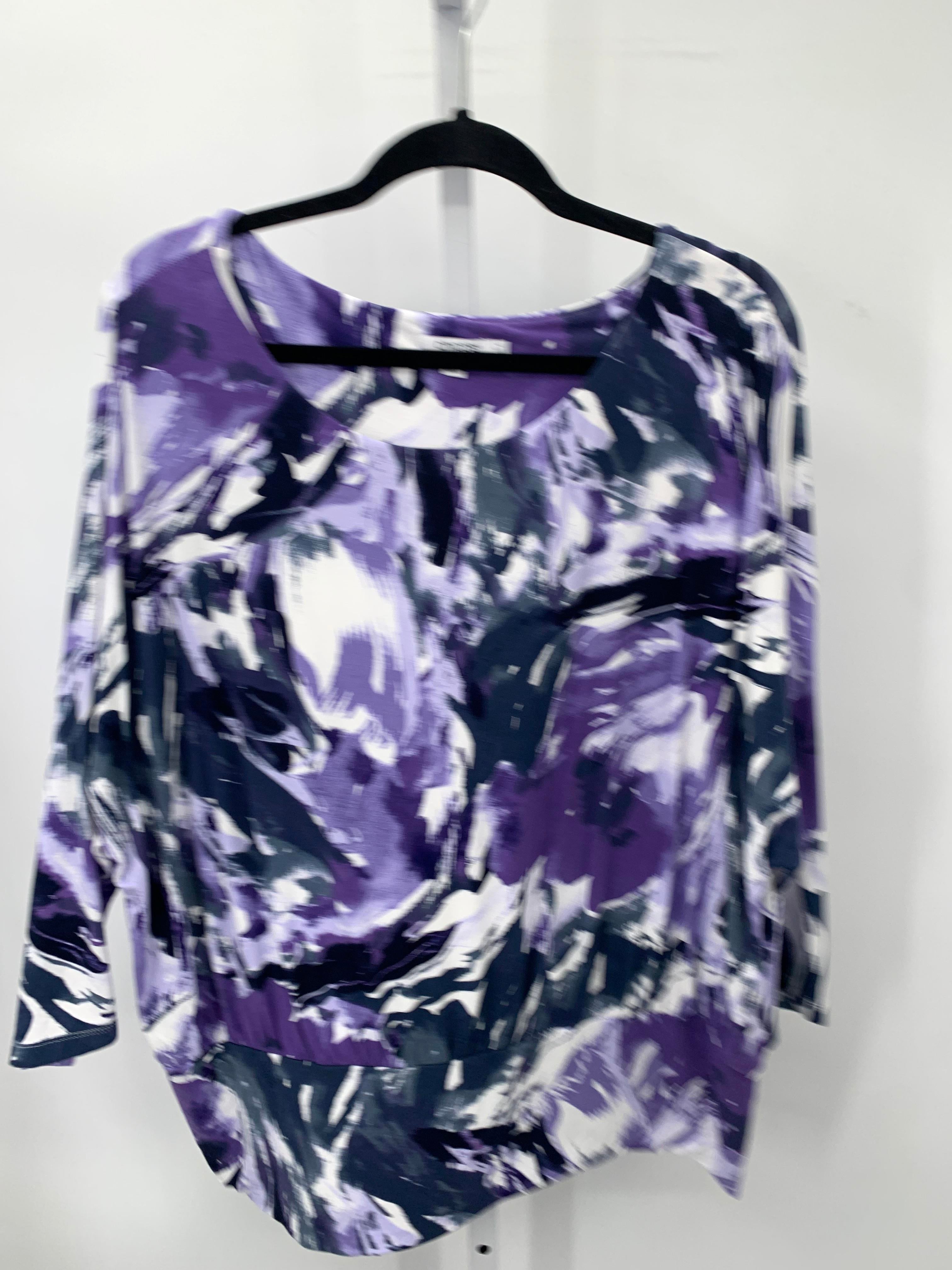 Chico's Size XXL Misses 3/4 Sleeve Shirt