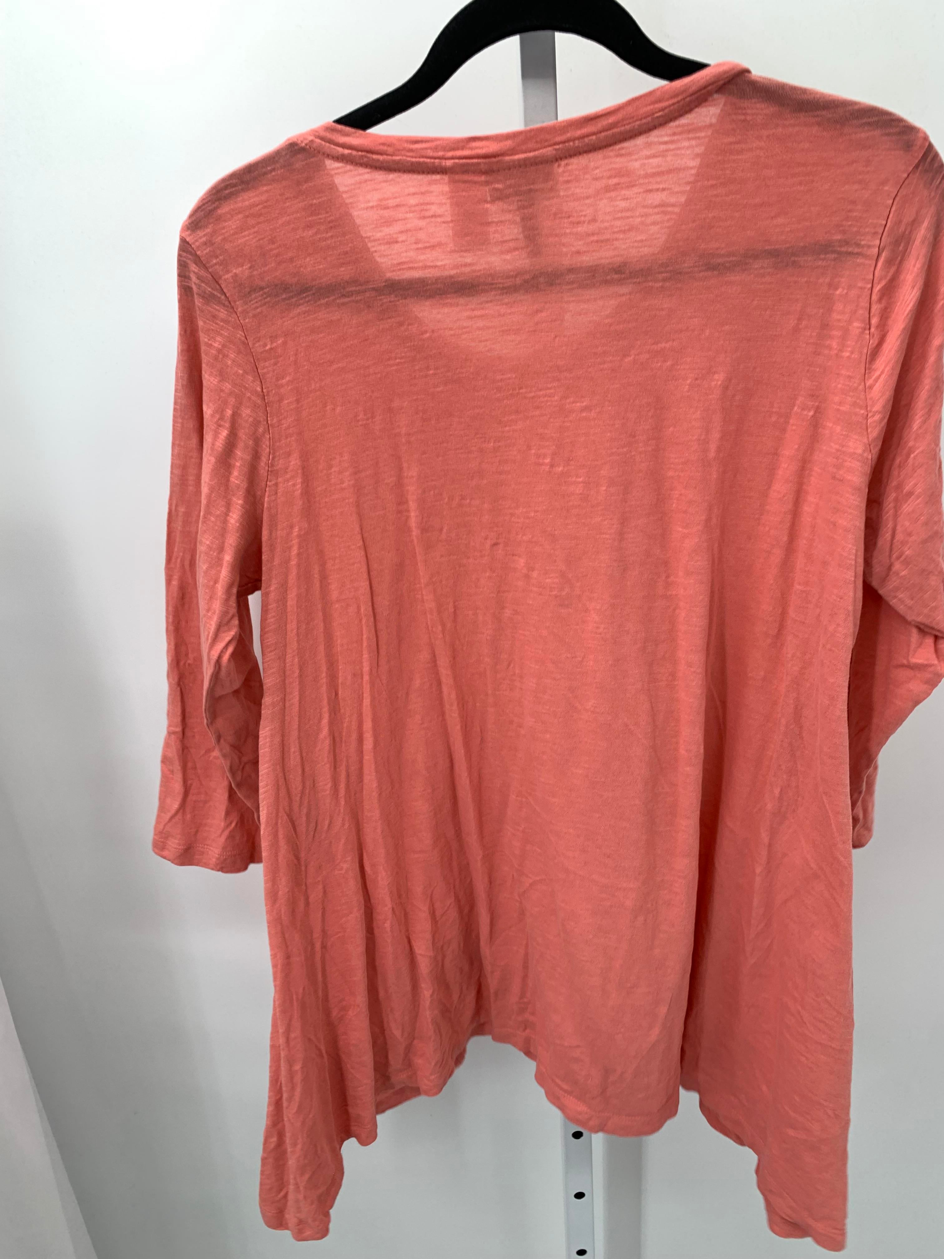 LOGO Size Medium Misses 3/4 Sleeve Shirt