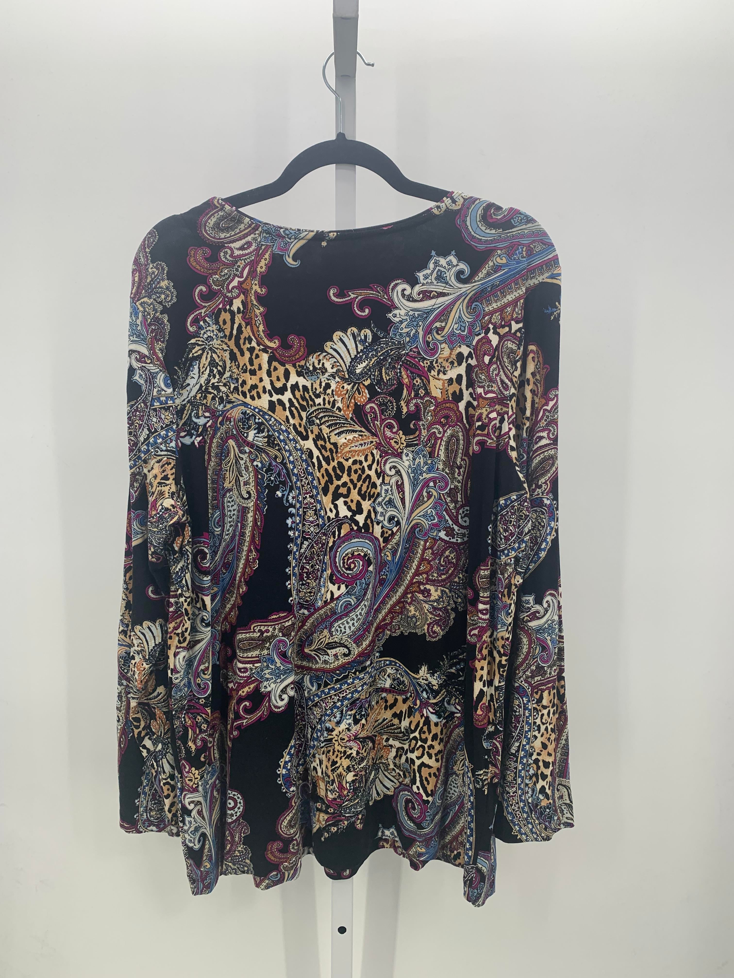 Chico's Size Extra Large Misses Long Sleeve Shirt